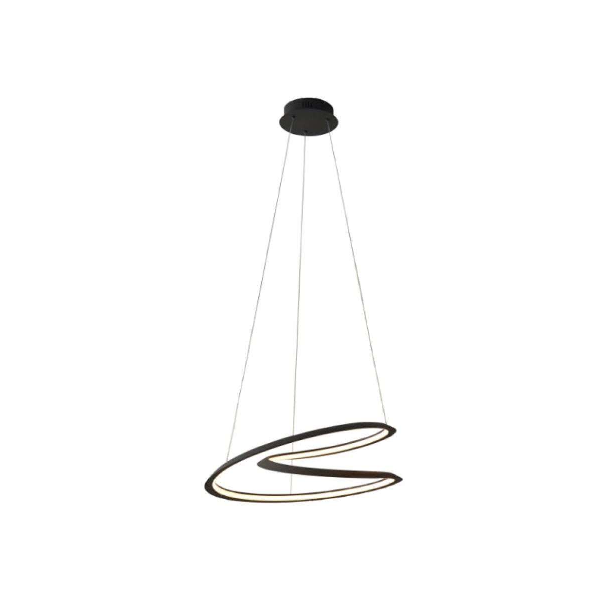 Staten Matt Black LED Ceiling Pendant – image 1