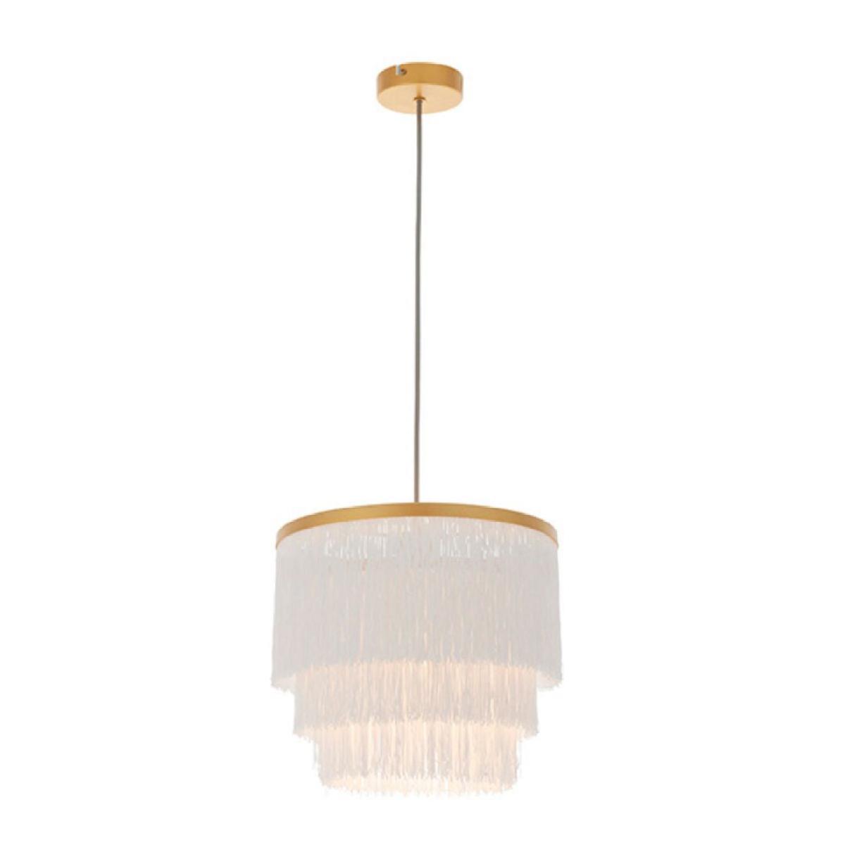 Itziar 1 Light Gold and White Pendant Ceiling Light – image 6
