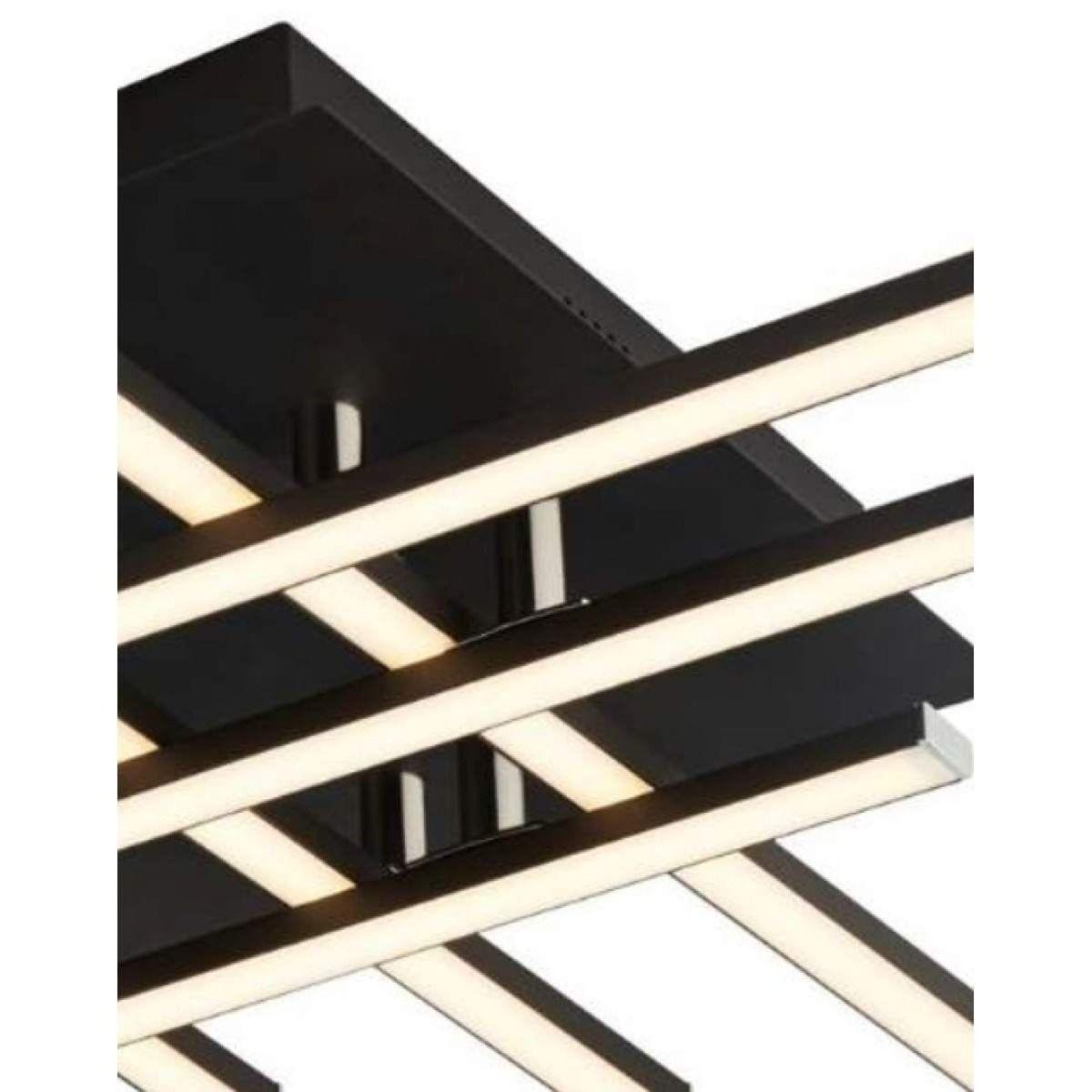 Matrix 6 Light Black LED Flush Ceiling Light – image 2
