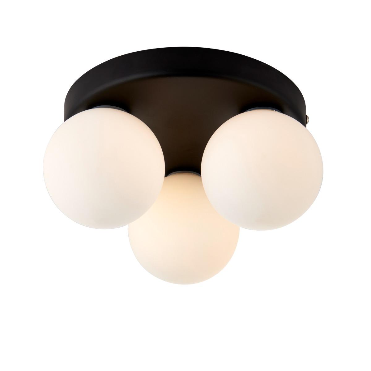 Toronto 3 Light Matt Black Flush IP44 Ceiling Light – image 7