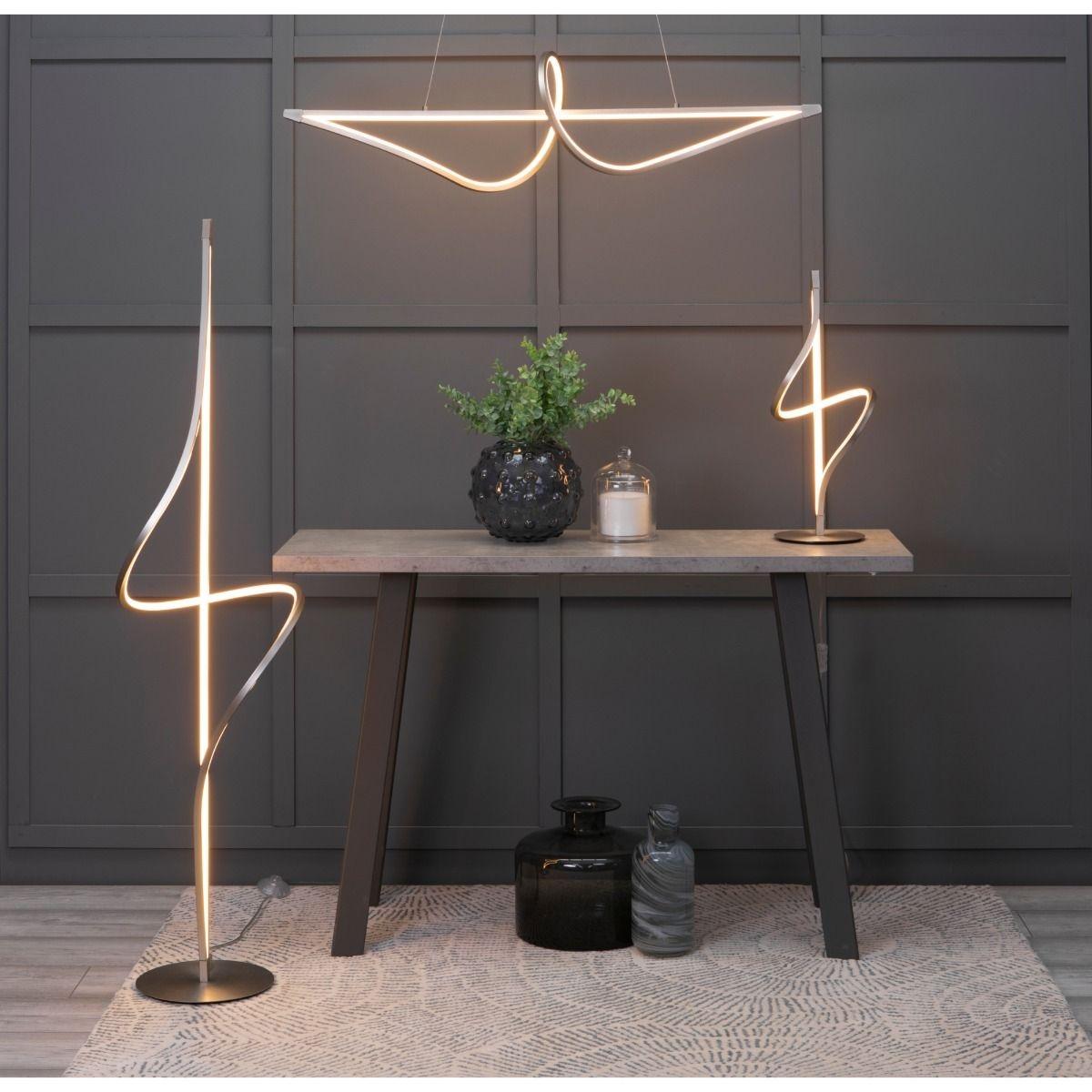 Bower LED Warm White 24W Satin Nickel Pendant Ceiling Light – image 2