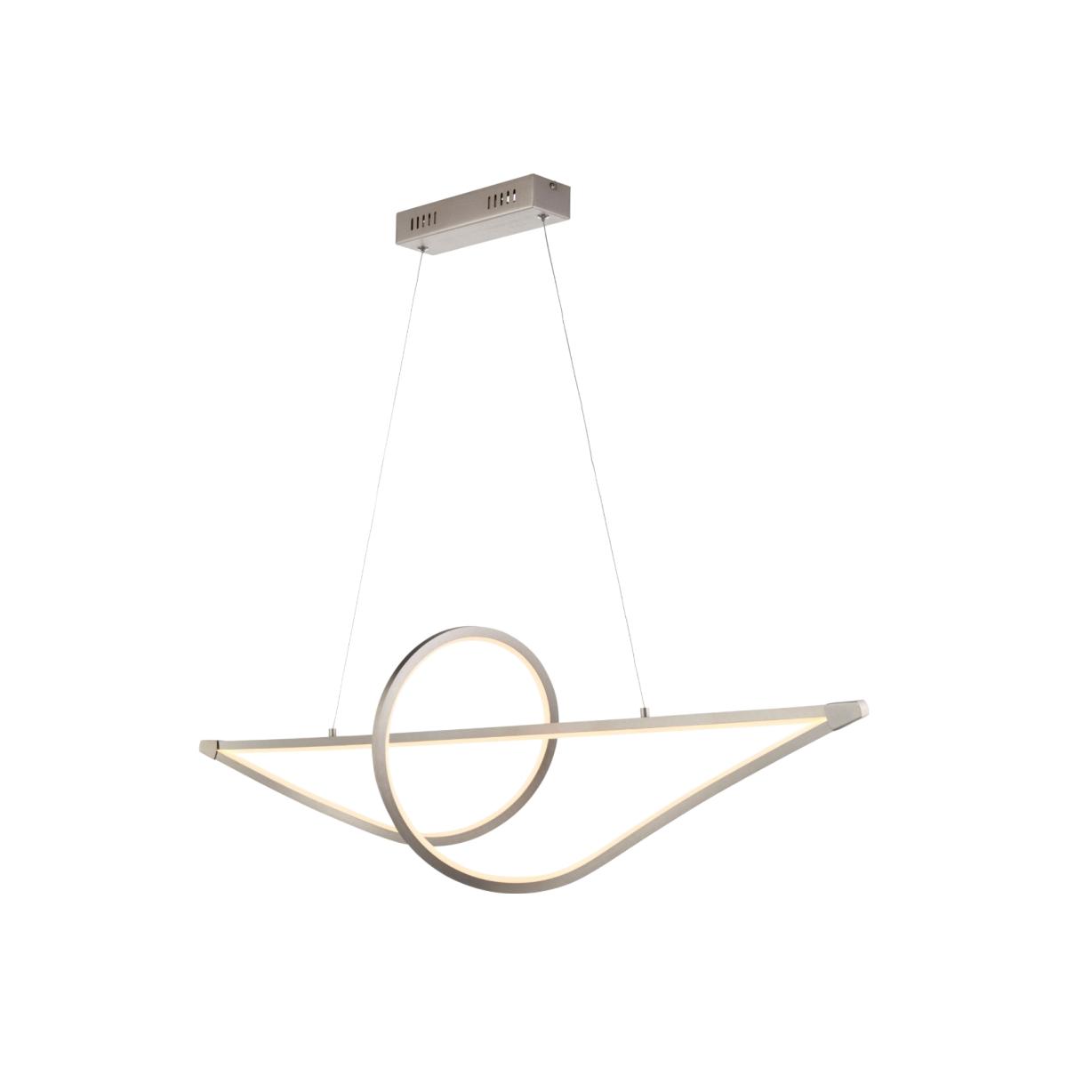 Bower LED Warm White 24W Satin Nickel Pendant Ceiling Light – image 1