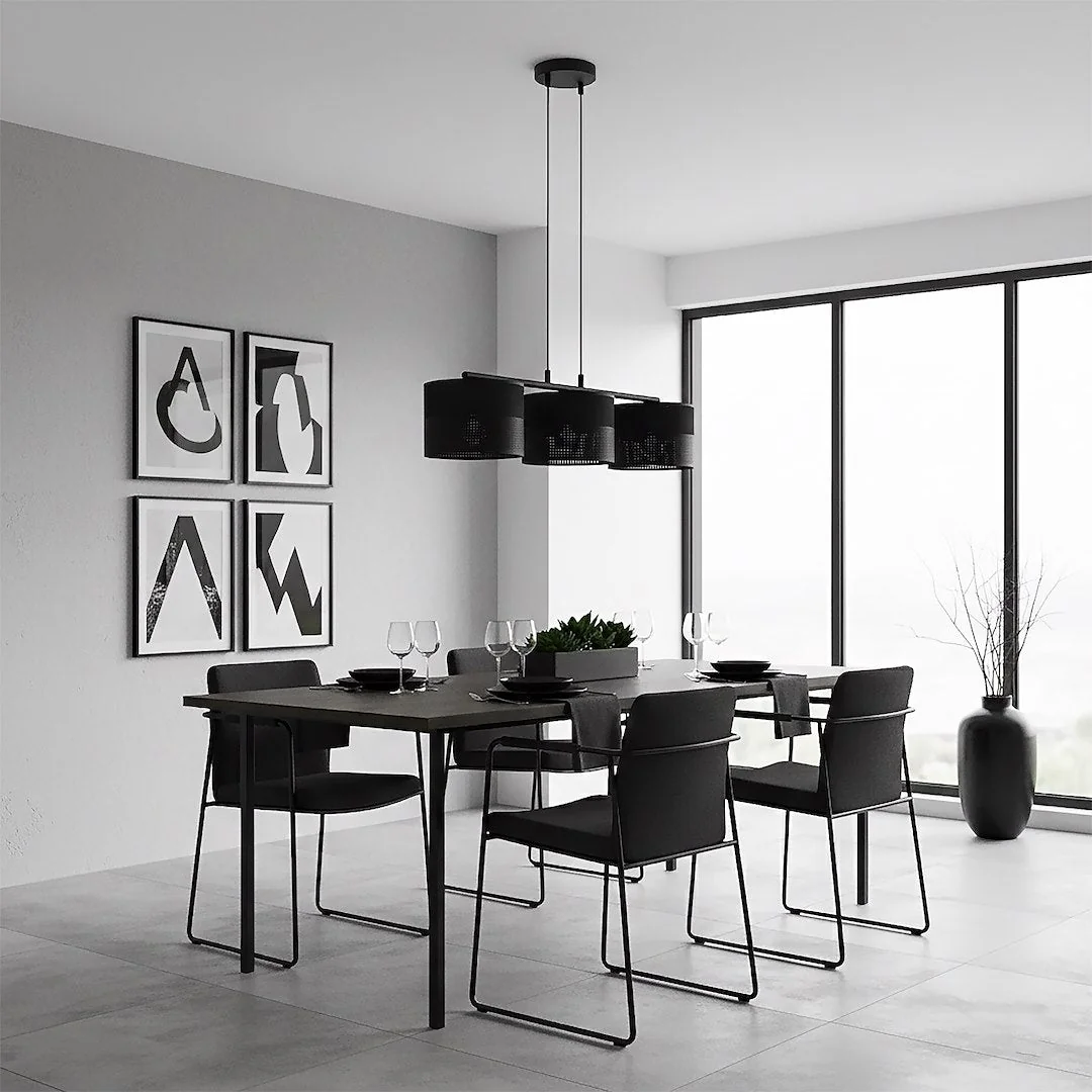 Karbon 3 Light Linear Pendant Black – image 4