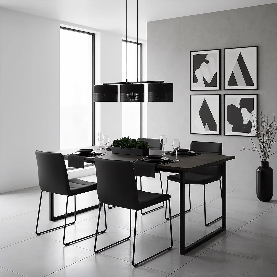 Karbon 3 Light Linear Pendant Black – image 5
