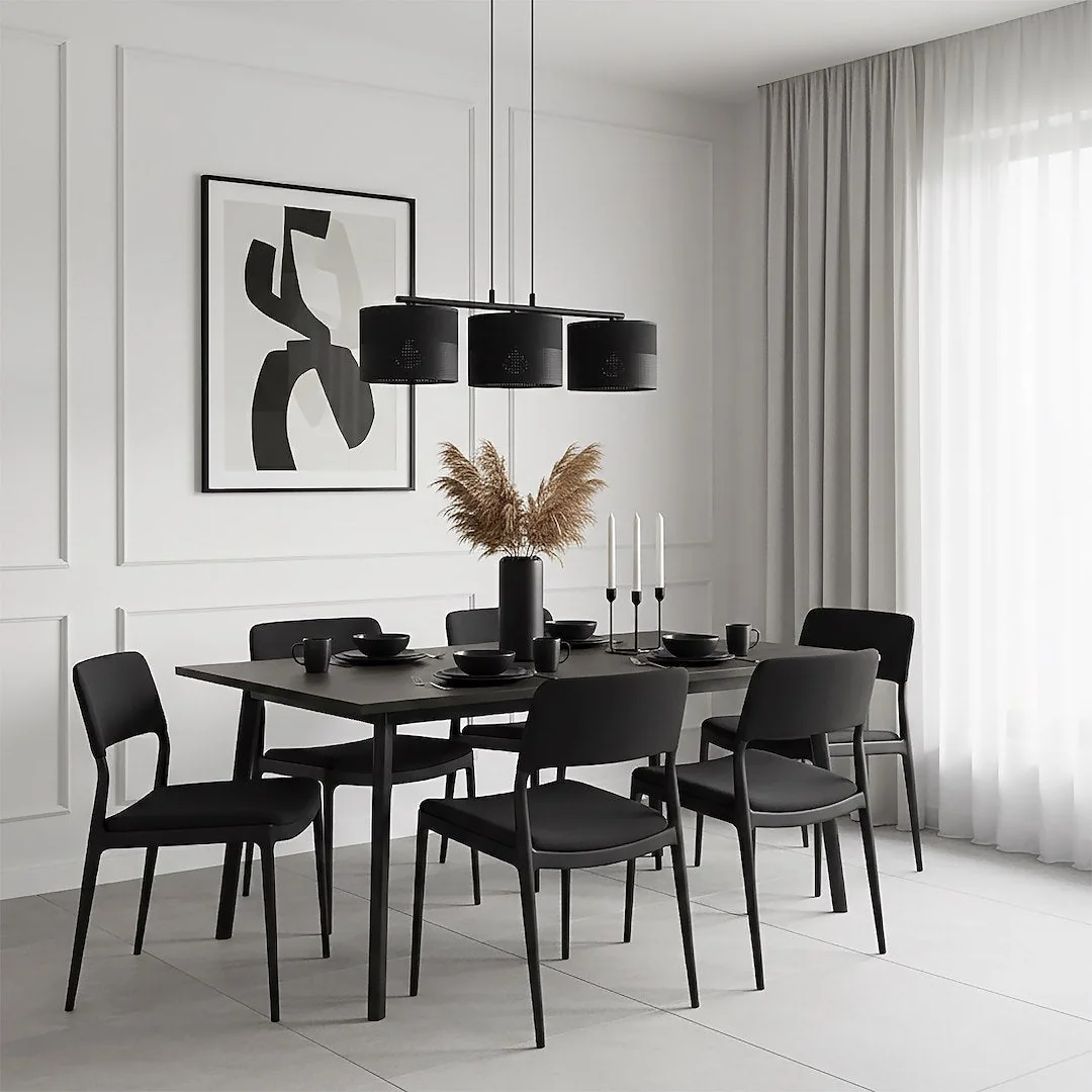Karbon 3 Light Linear Pendant Black – image 6