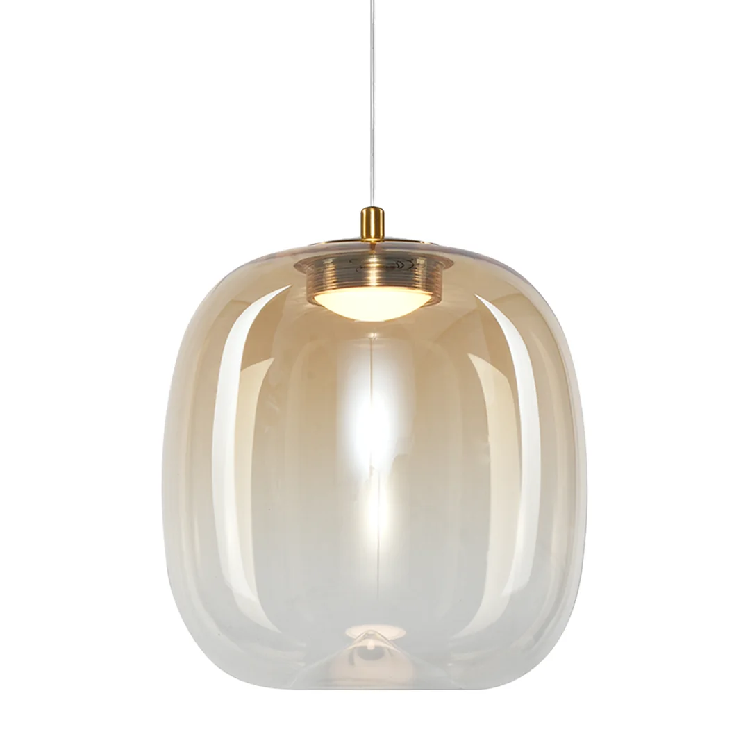 Vaso Gold Glass Pendant Light 15cm – image 3