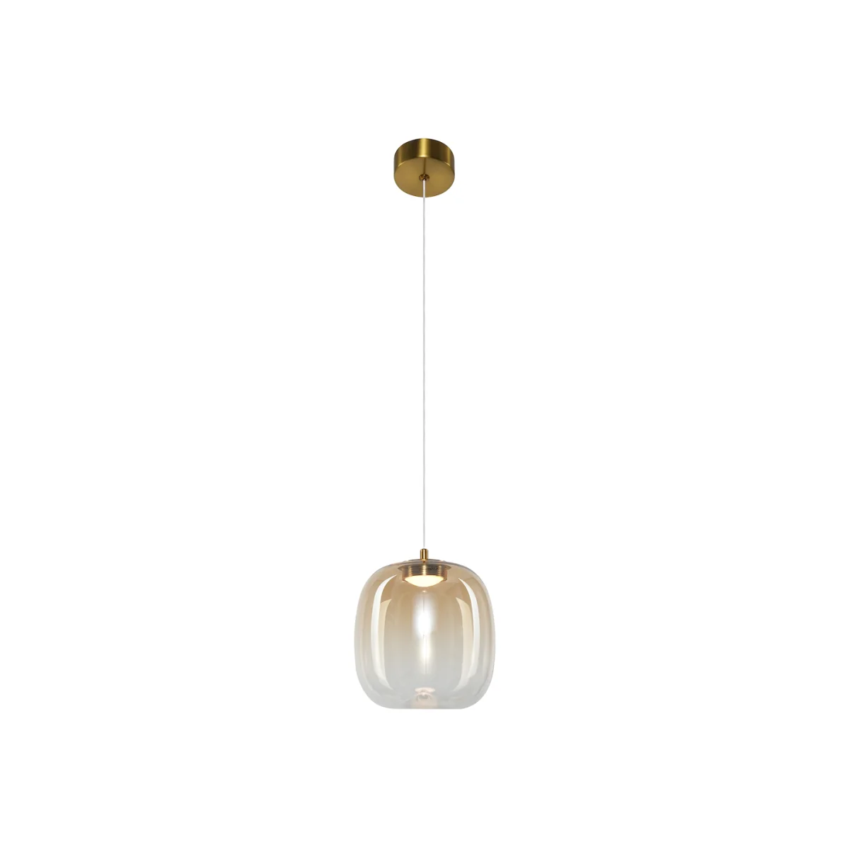Vaso Gold Glass Pendant Light 15cm – image 1