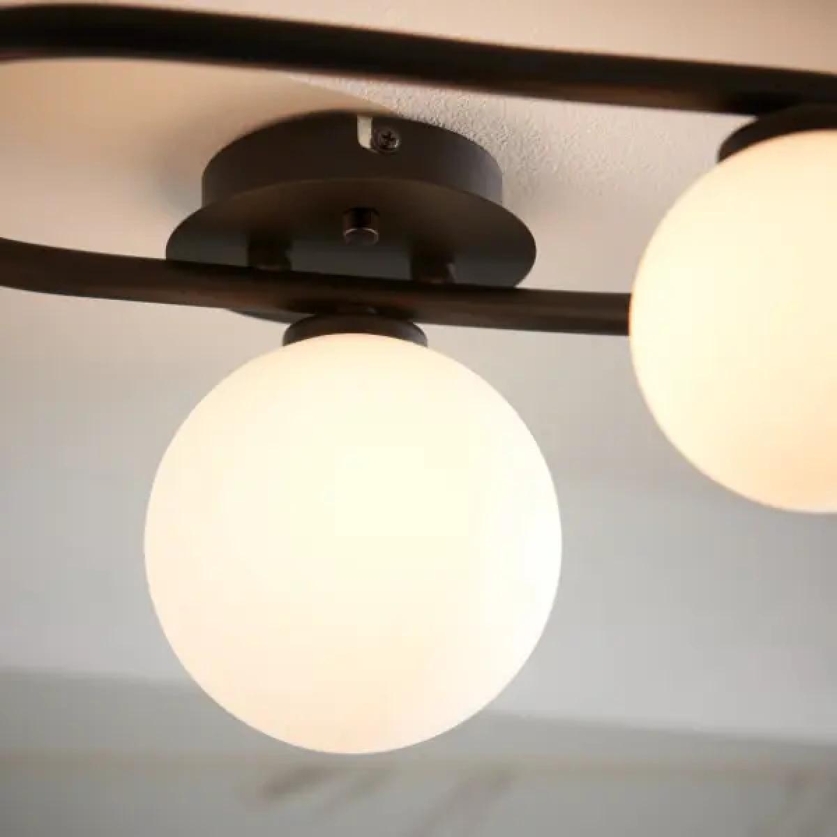Pulsa Matt Black Ceiling Light IP44 – image 6