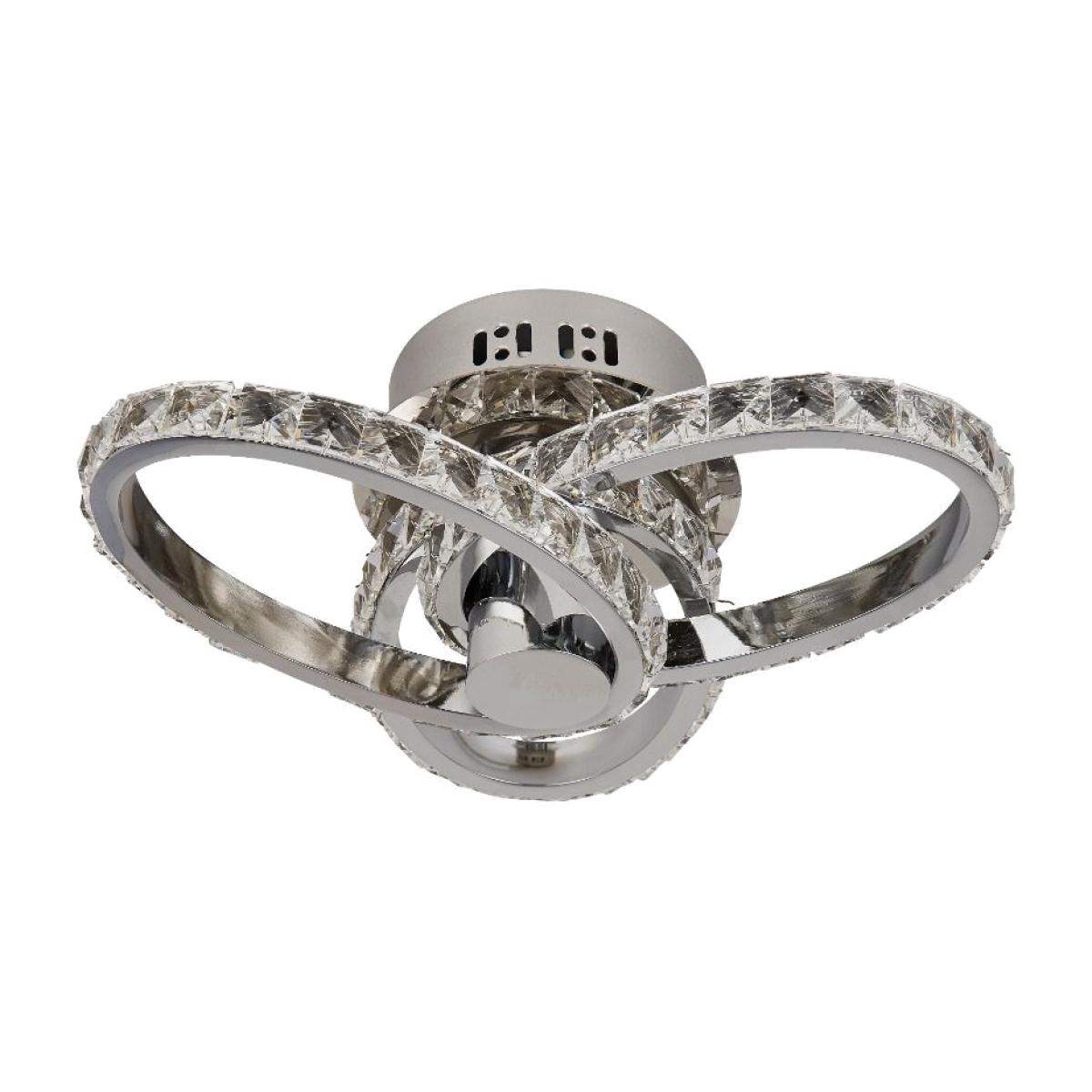 Ivanka 3 Light LED Semi Flush Polished Chrome Ceiling Light – image 1