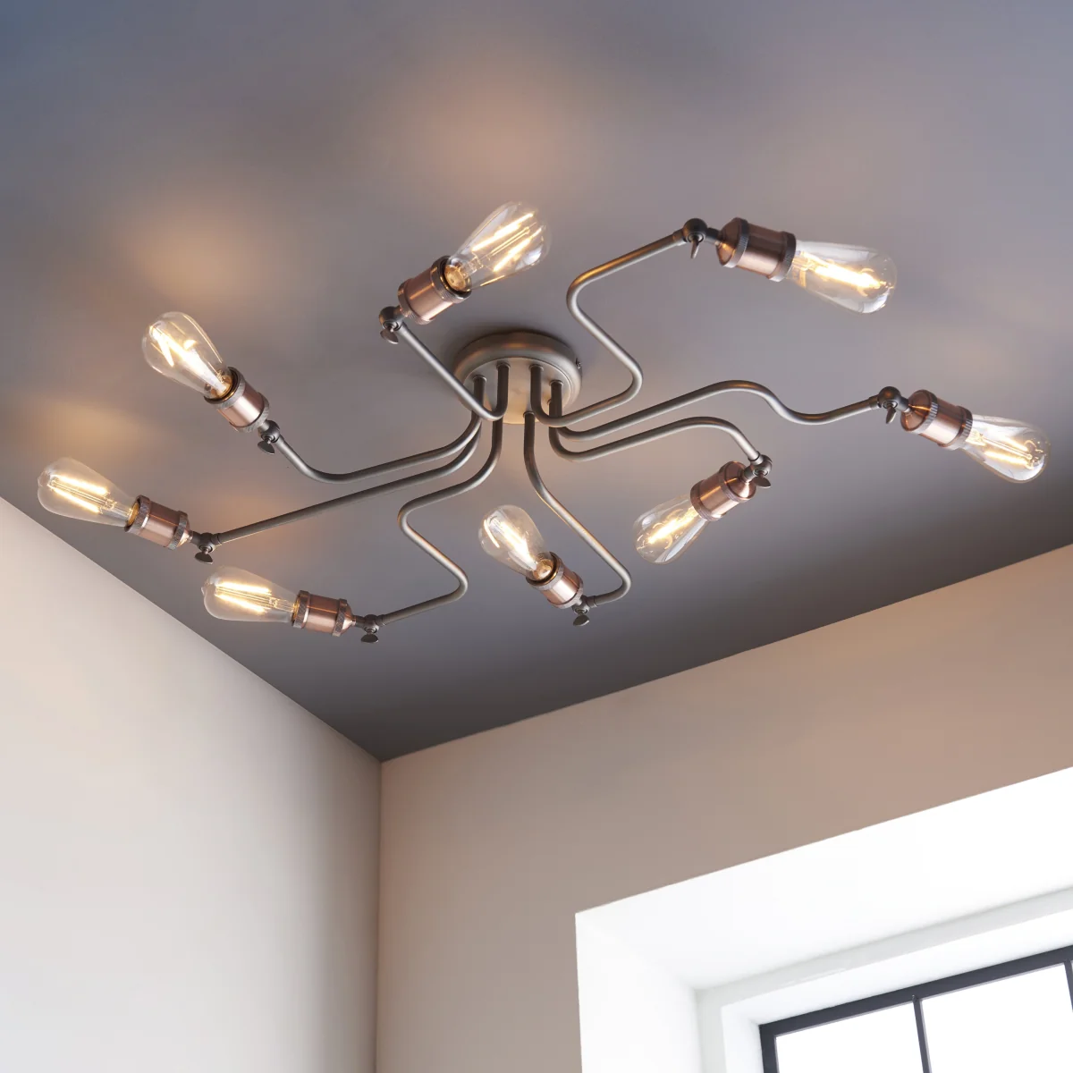 Hal 8 Light Semi Flush – image 1