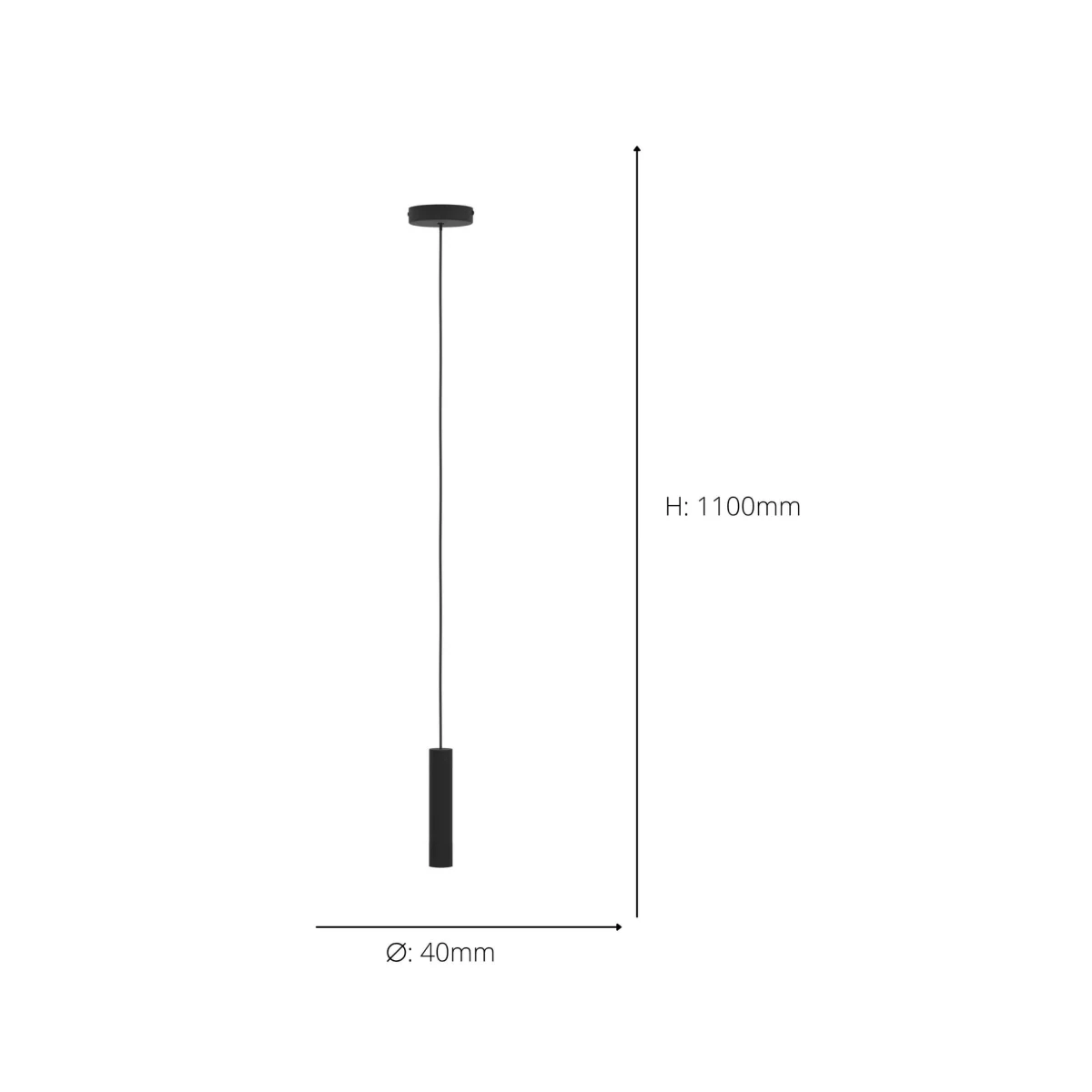 Almudaina Black LED Ceiling Pendant – image 6