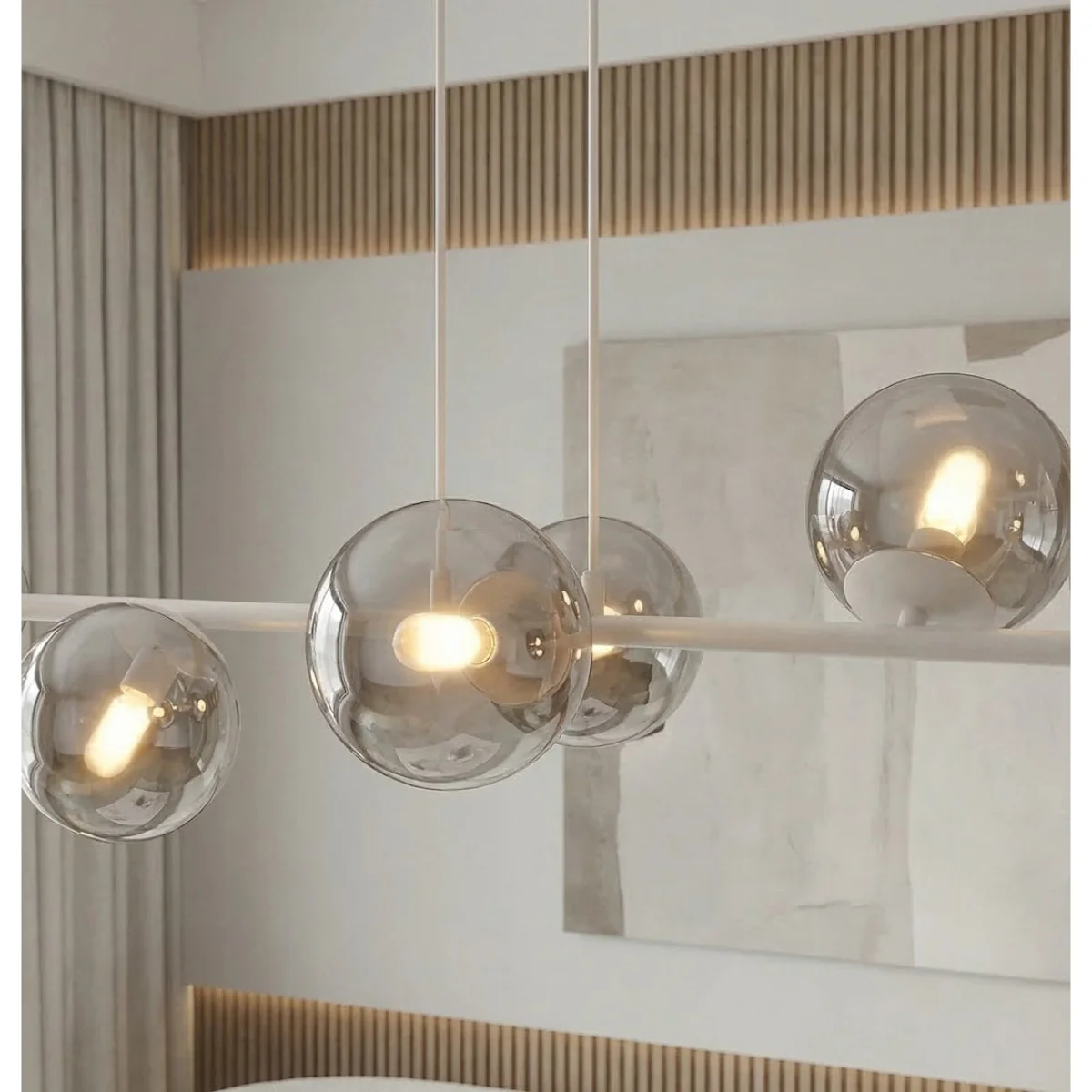 Magnus 8 Light Pendant Grey & Graphite – image 2