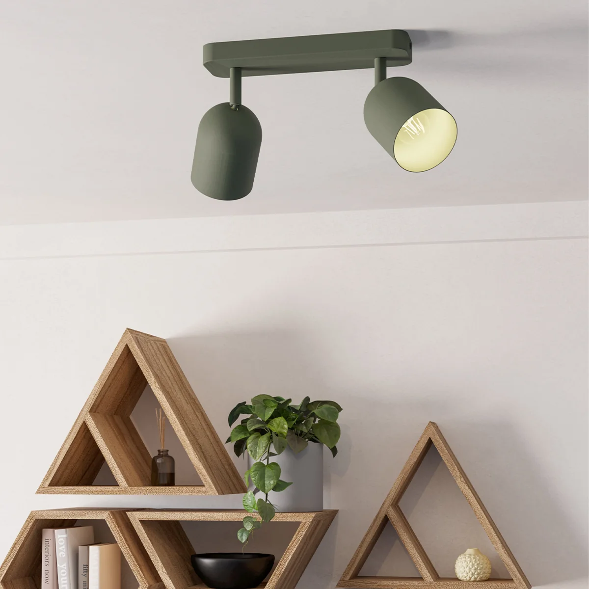 Tilston 2-Light Green Spotlight Bar – image 2