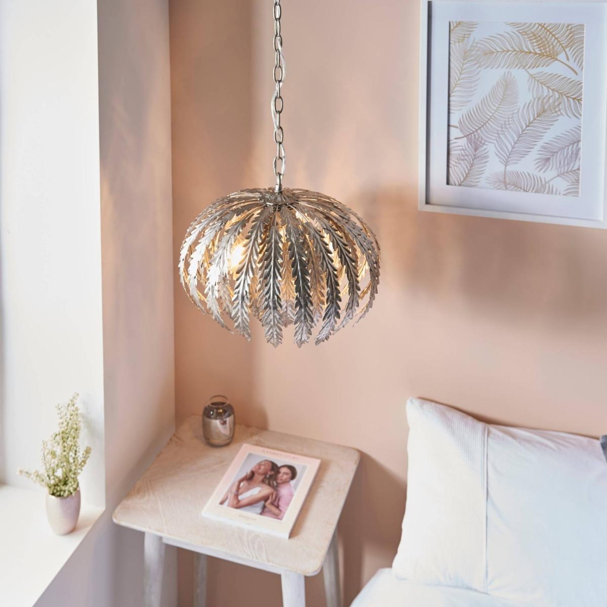 Delphine Pendant Ceiling Light Silver – image 11