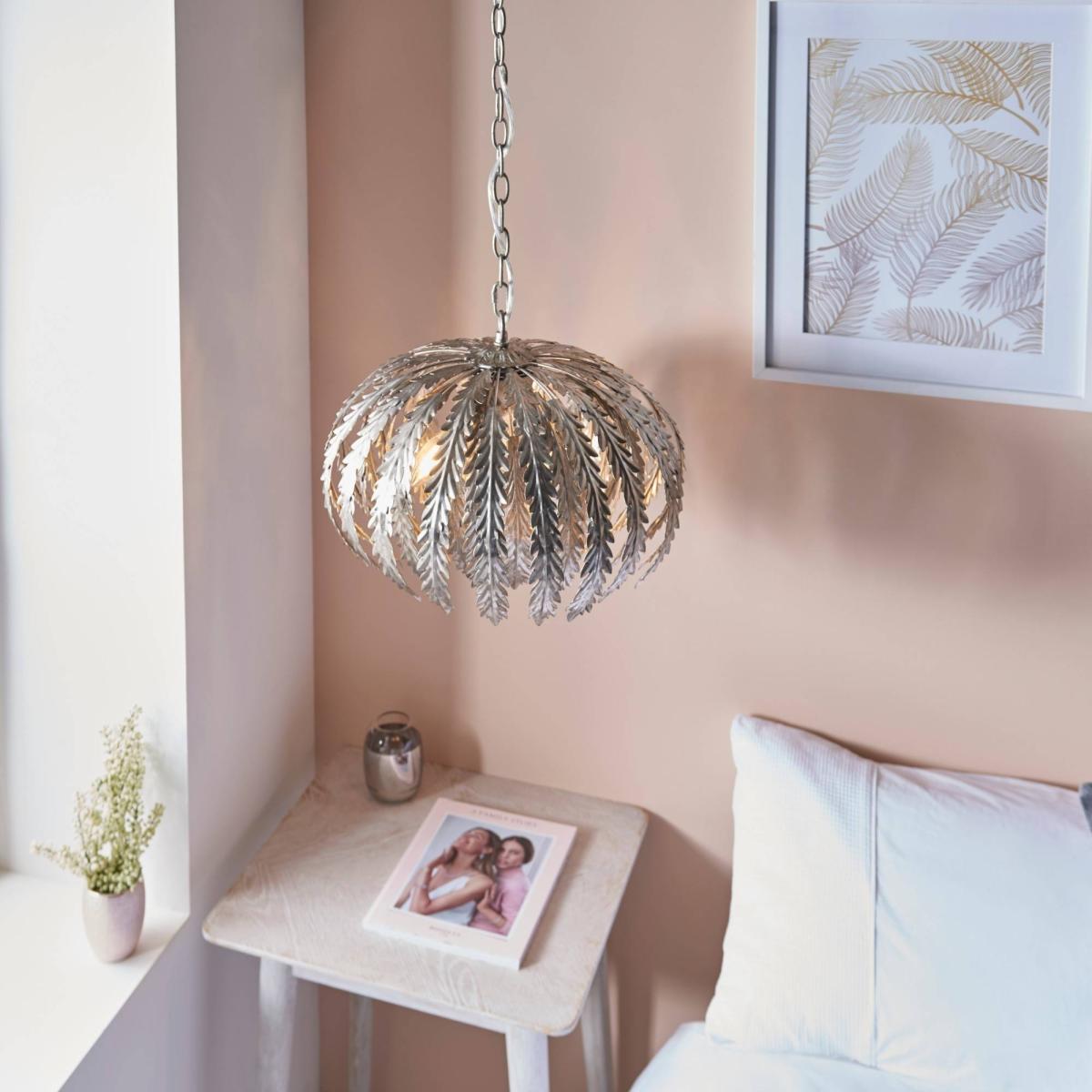 Delphine Pendant Ceiling Light Silver – image 12