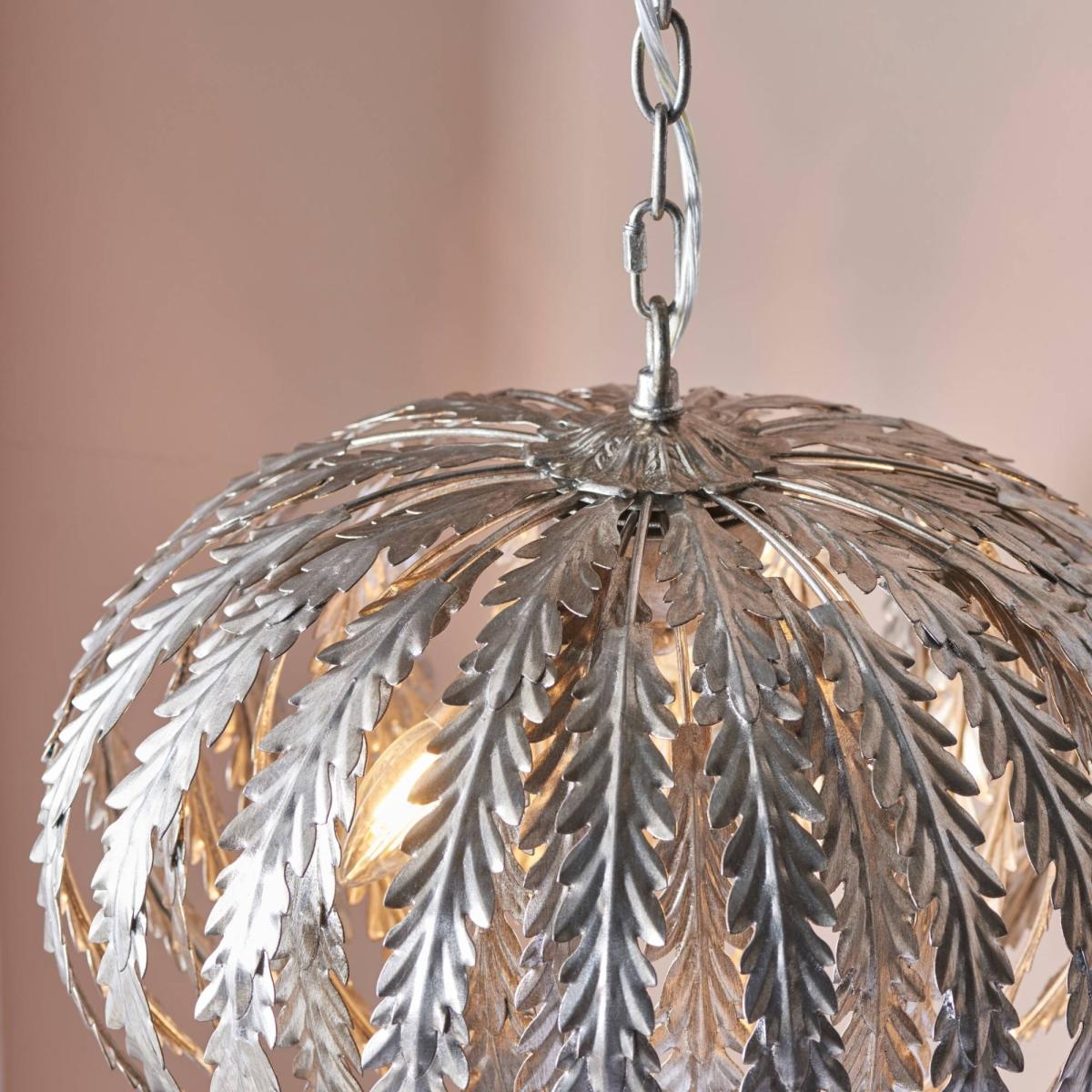 Delphine Pendant Ceiling Light Silver – image 14