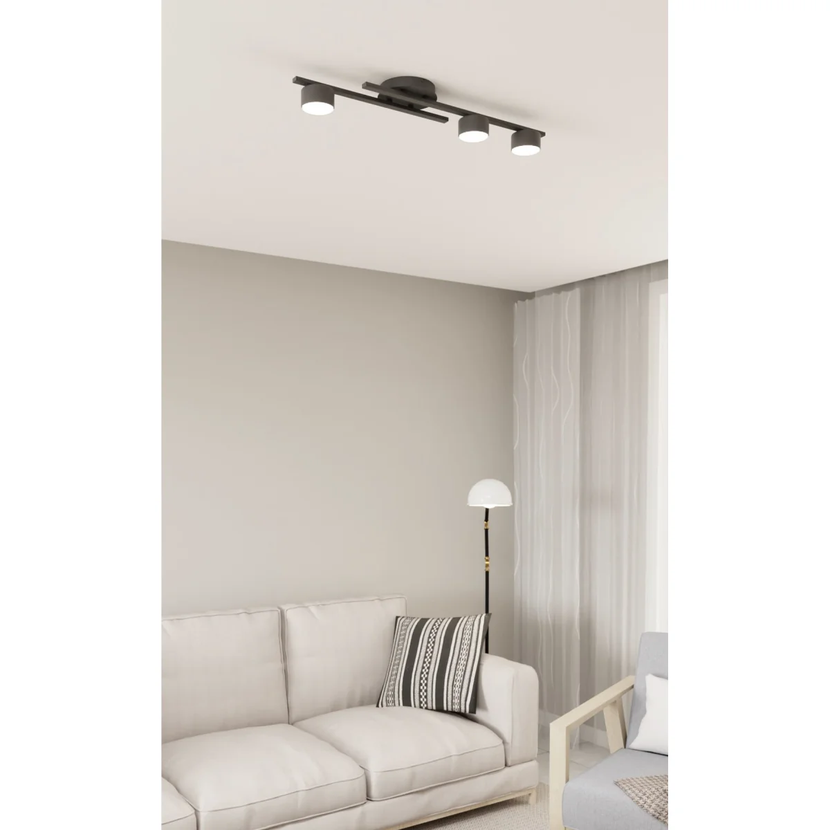 Fragment 3 Light Semi Flush Black – image 2