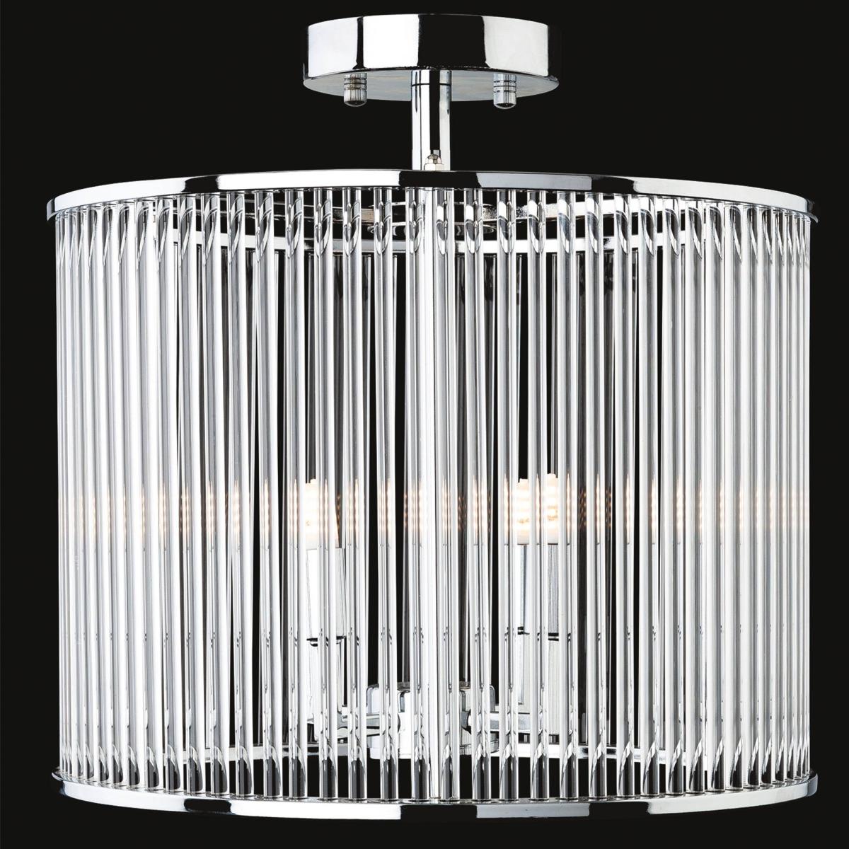 Rialto 4 Light Polished Chrome Semi Flush Ceiling Light – image 2