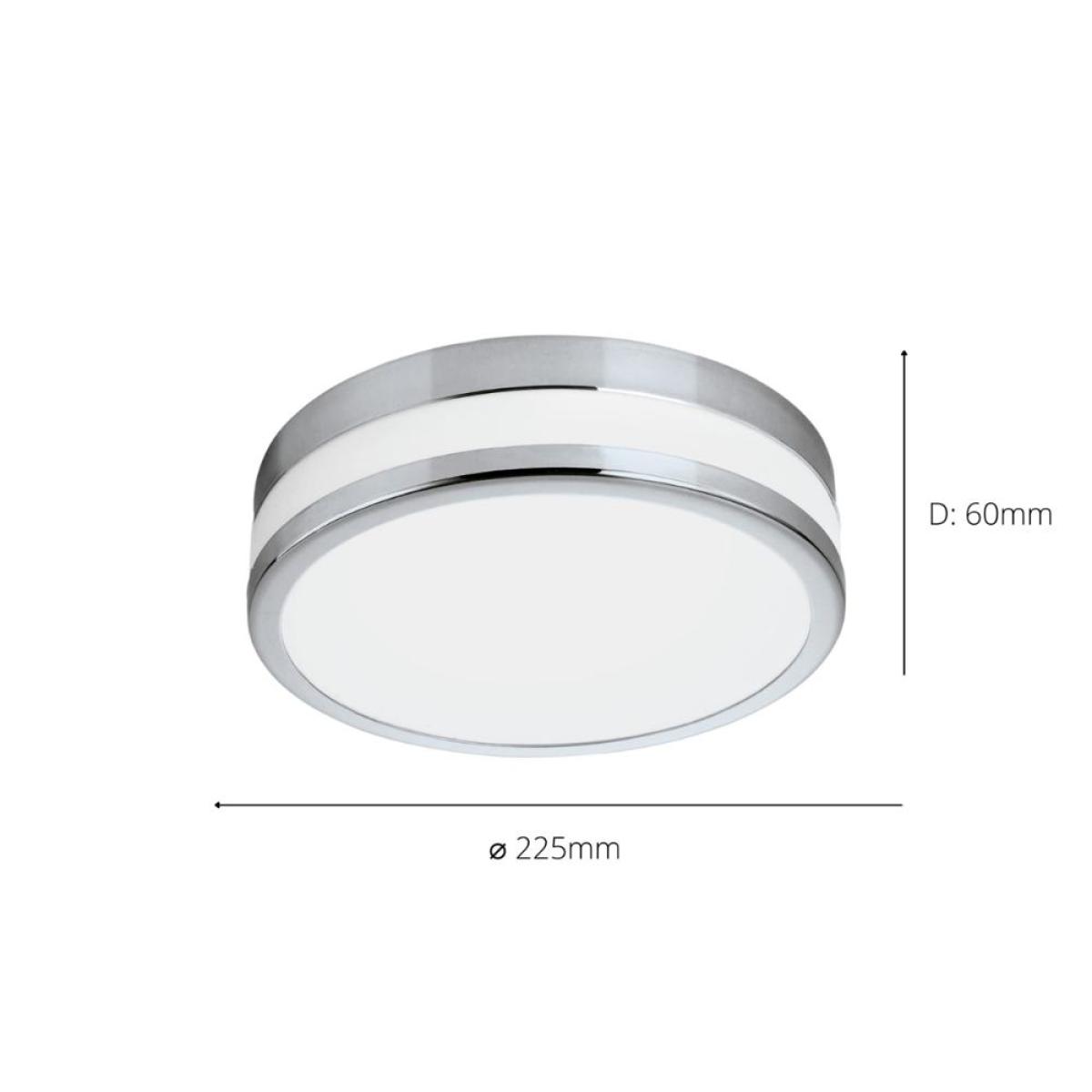 Palermo Chrome LED Bathroom Flush Ceiling Light – image 4