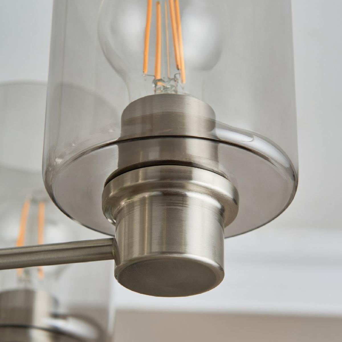 Kingsholm 5 Light Satin Nickel Semi Flush Ceiling Light – image 4