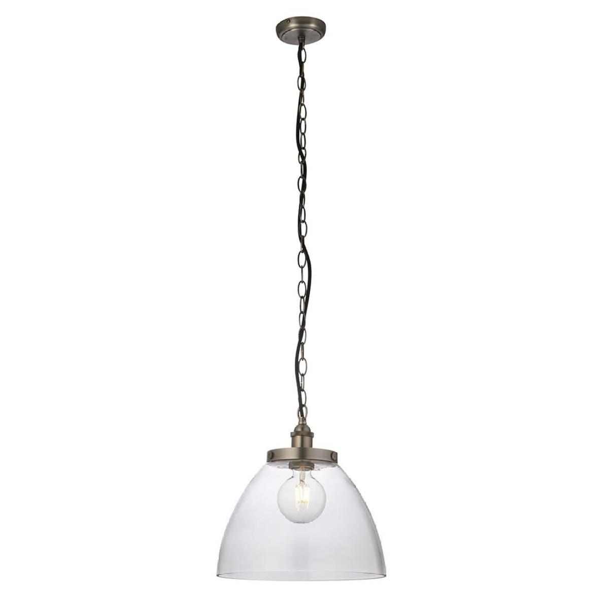 Hansen Brushed Silver Grand Pendant Ceiling Light – image 7