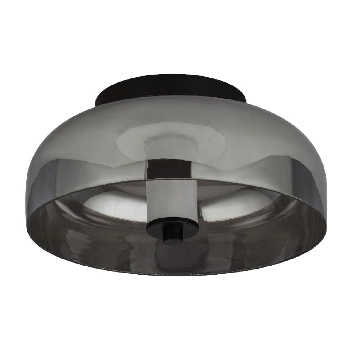 Frisbee LED Black Flush Ceiling Light – image 1