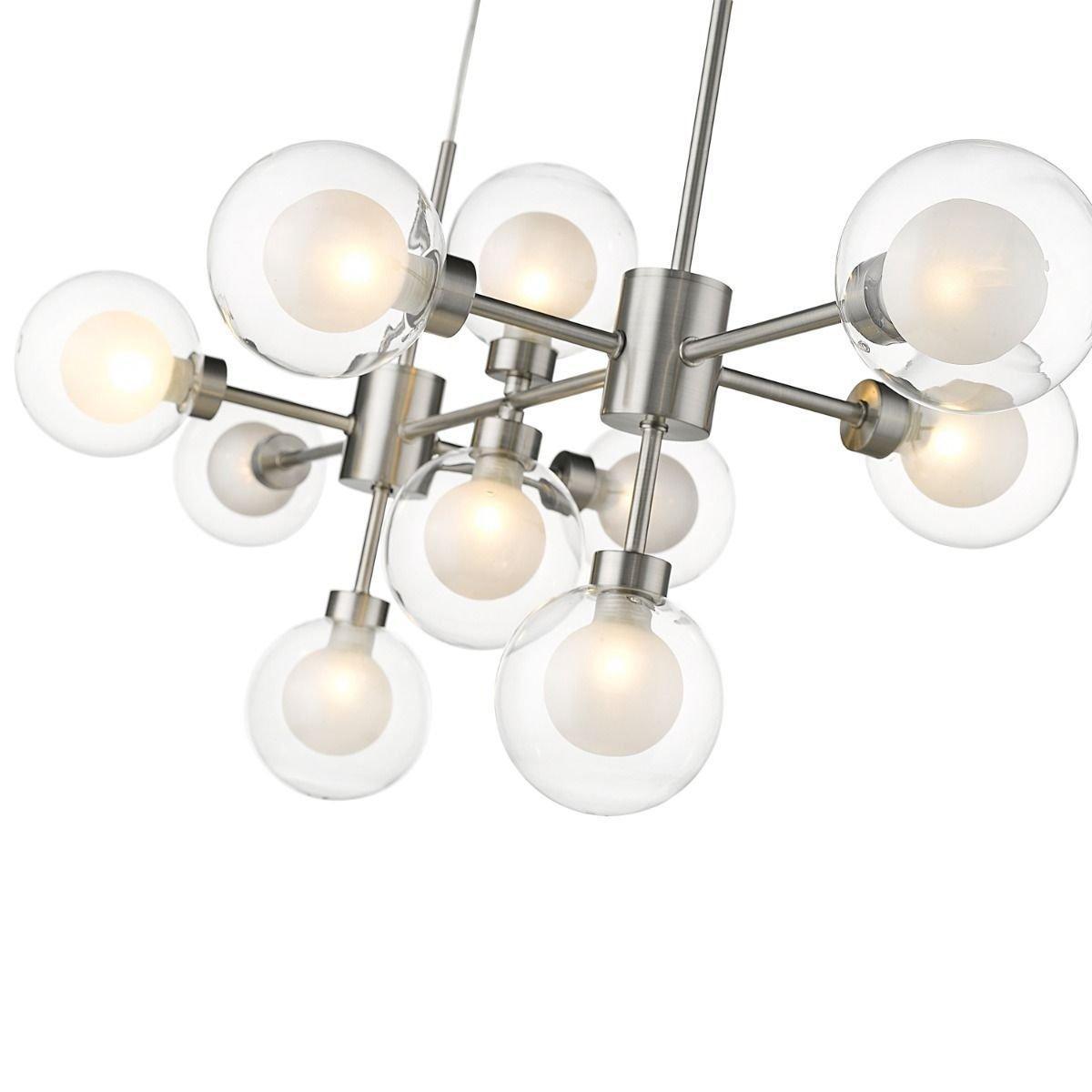 Natali 10 Light Satin Nickel Ceiling Pendant – image 3