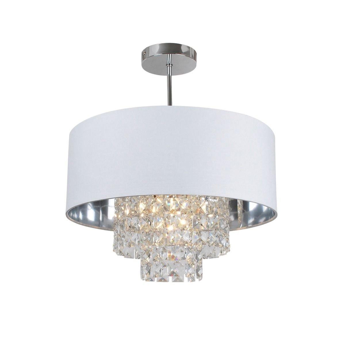 Katia 1 Light Polished Chrome Ceiling Pendant – image 2