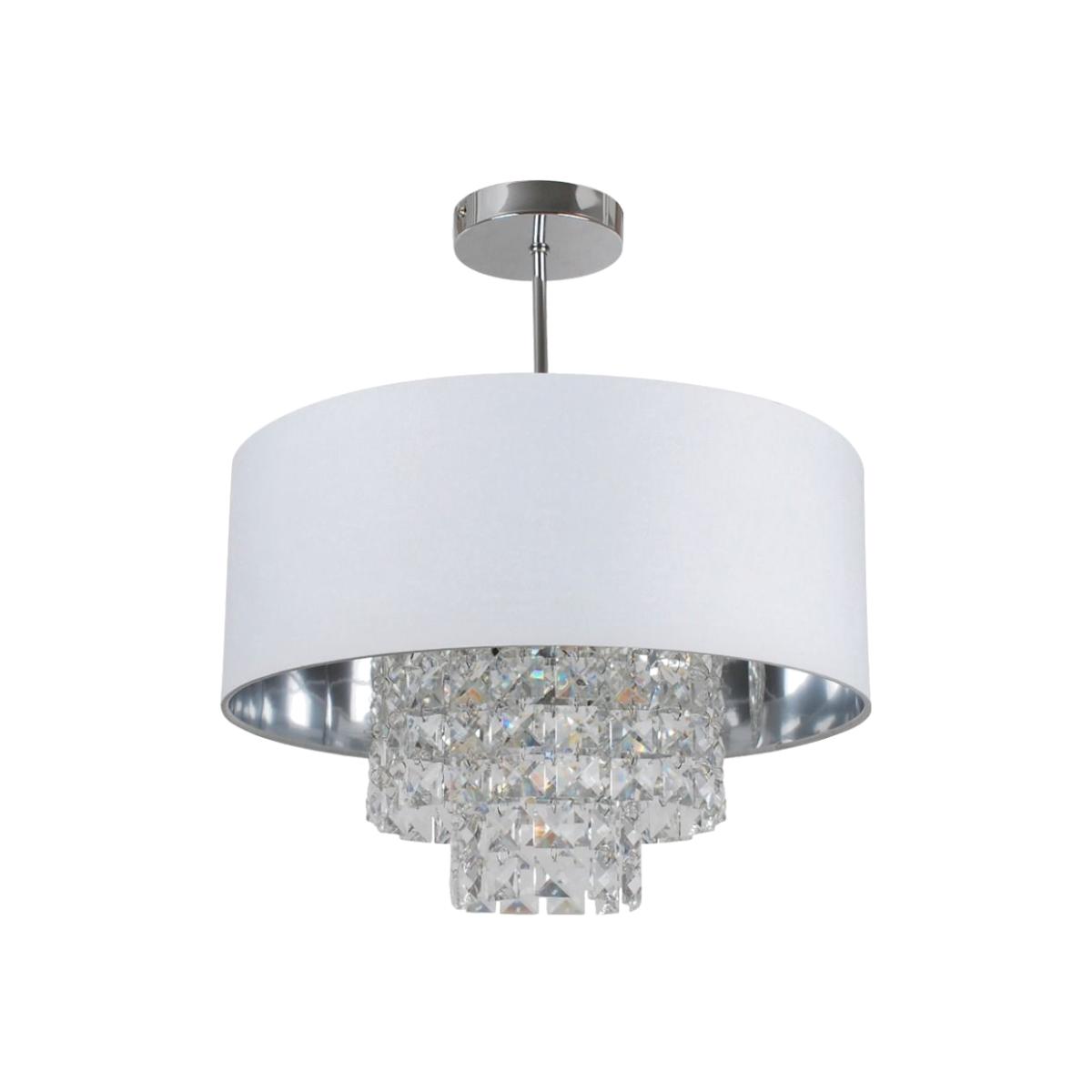 Katia 1 Light Polished Chrome Ceiling Pendant – image 1
