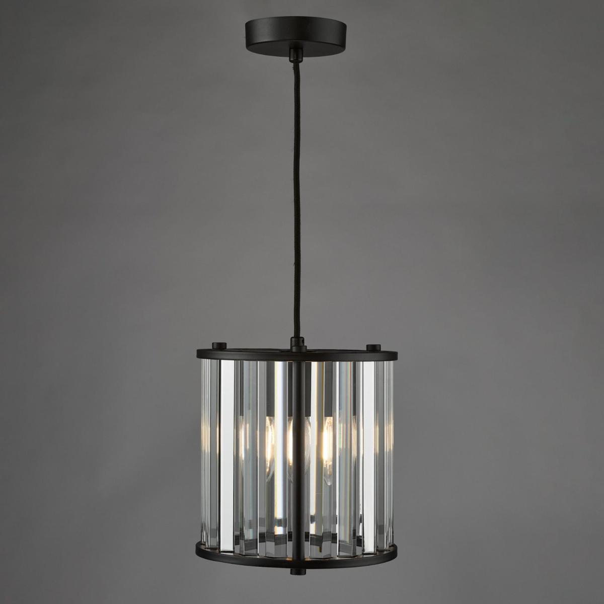 Kiran Satin Black Pendant Ceiling Light – image 4