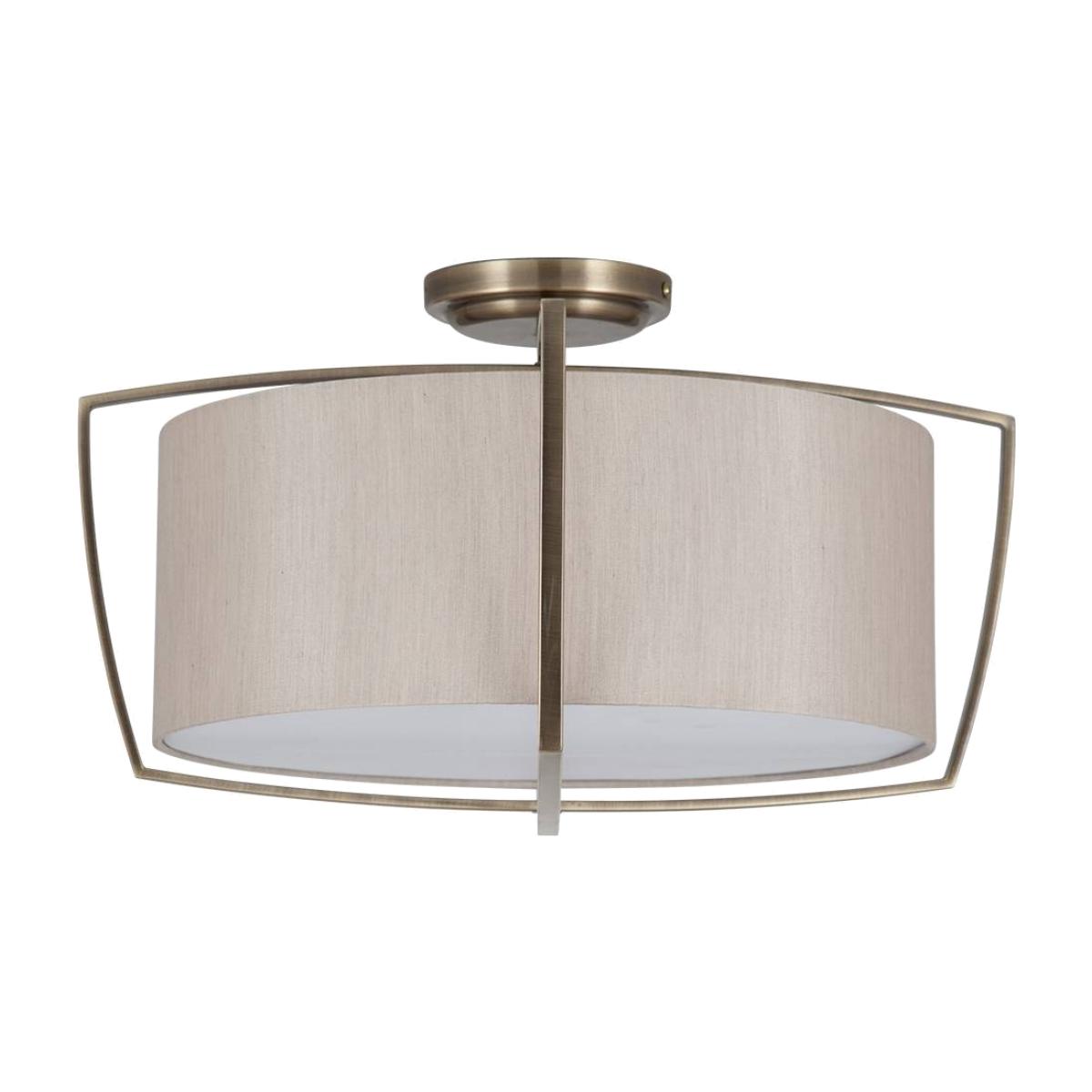 Moana 3 Light Ceiling Light Antique Brass – image 1