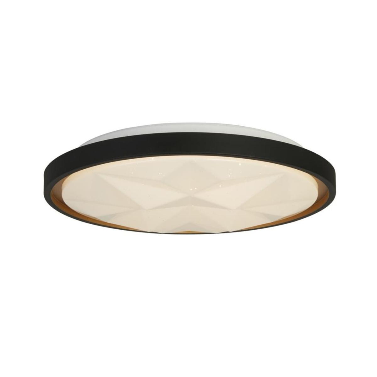 Satellite Black & White LED Flush Ceiling Light – image 2