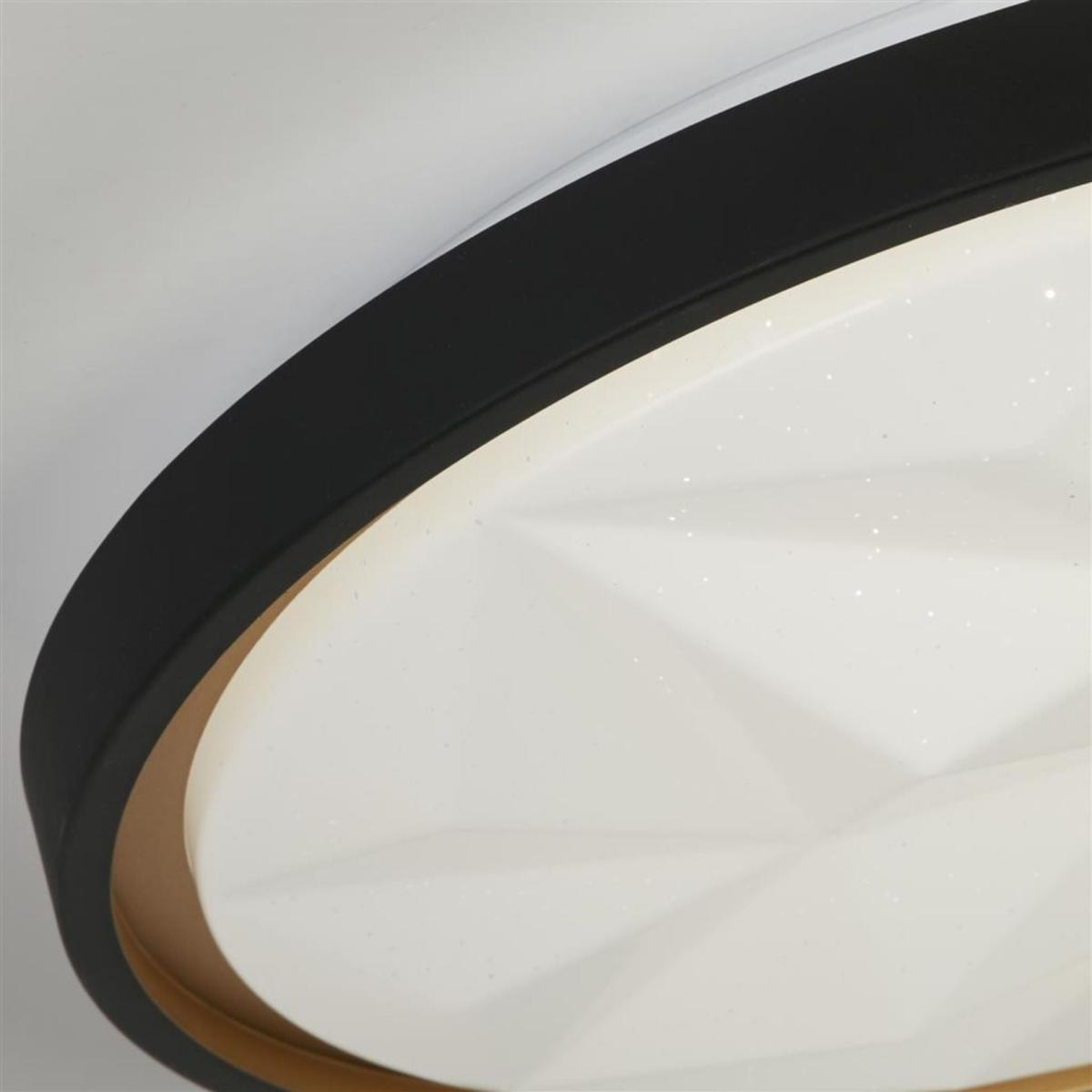 Satellite Black & White LED Flush Ceiling Light – image 4