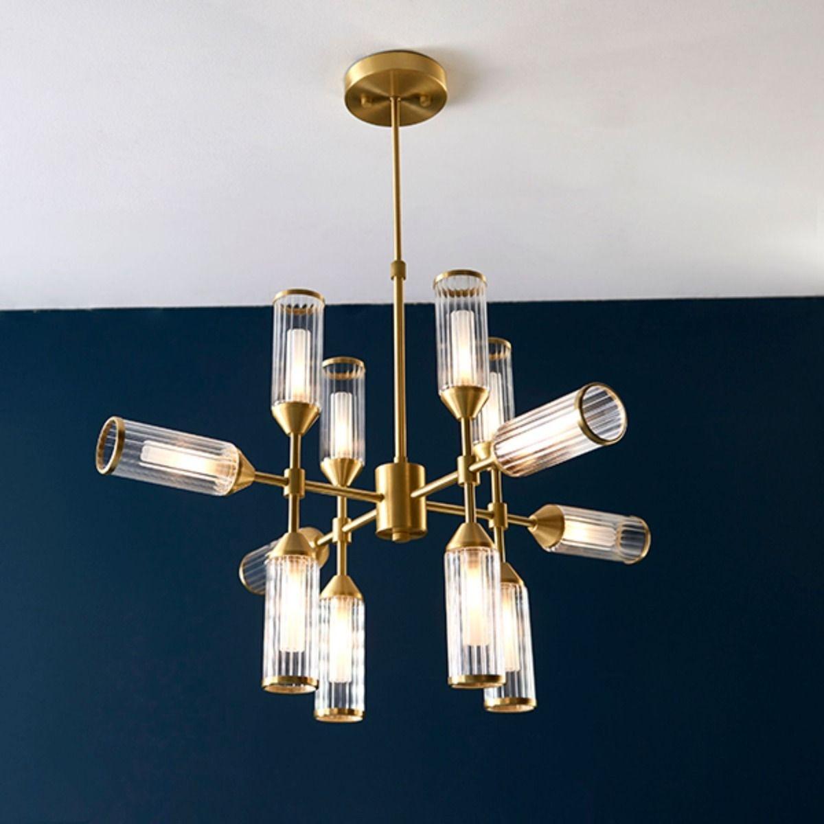 Botero 12 Light Satin Brass Ceiling Light – image 2