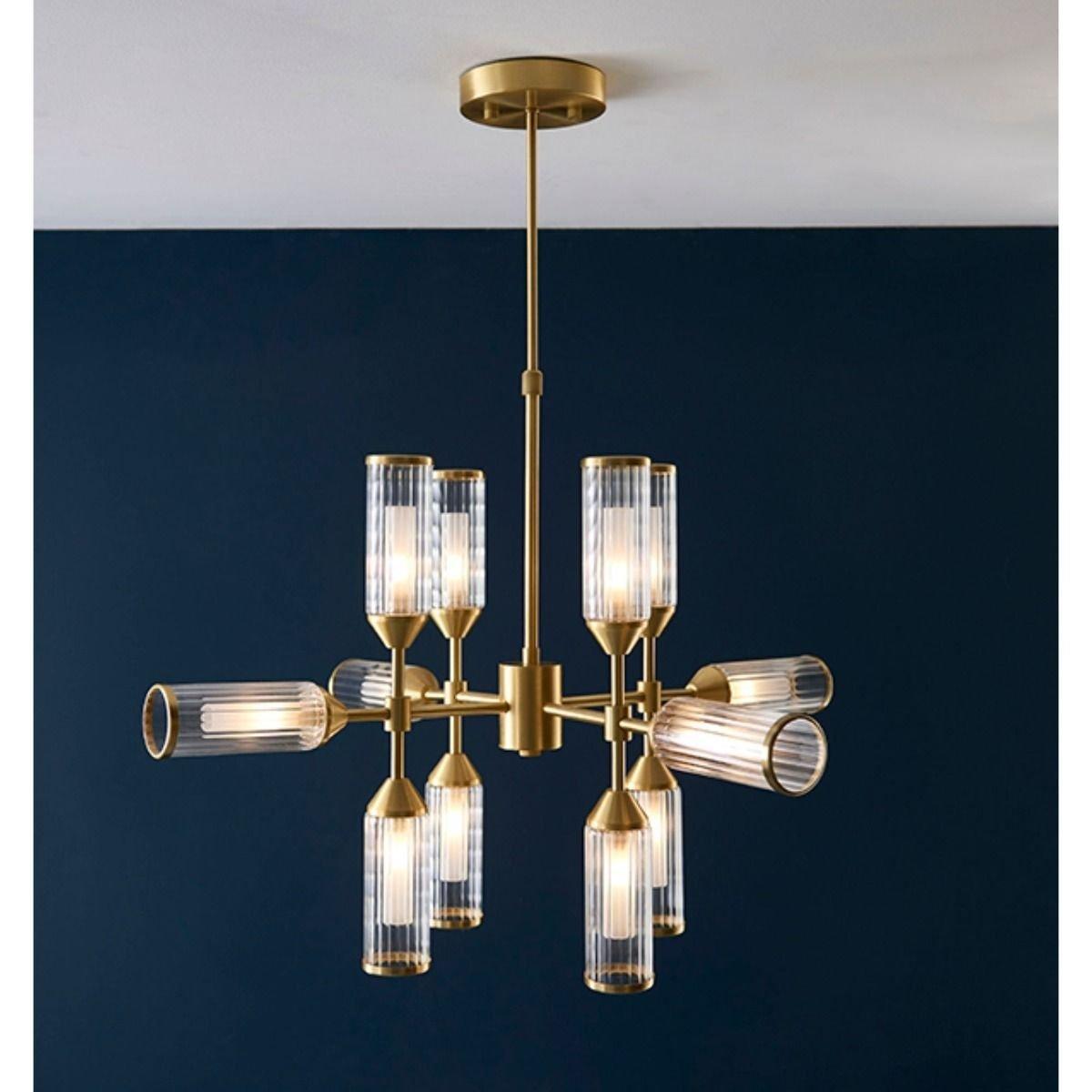 Botero 12 Light Satin Brass Ceiling Light – image 3