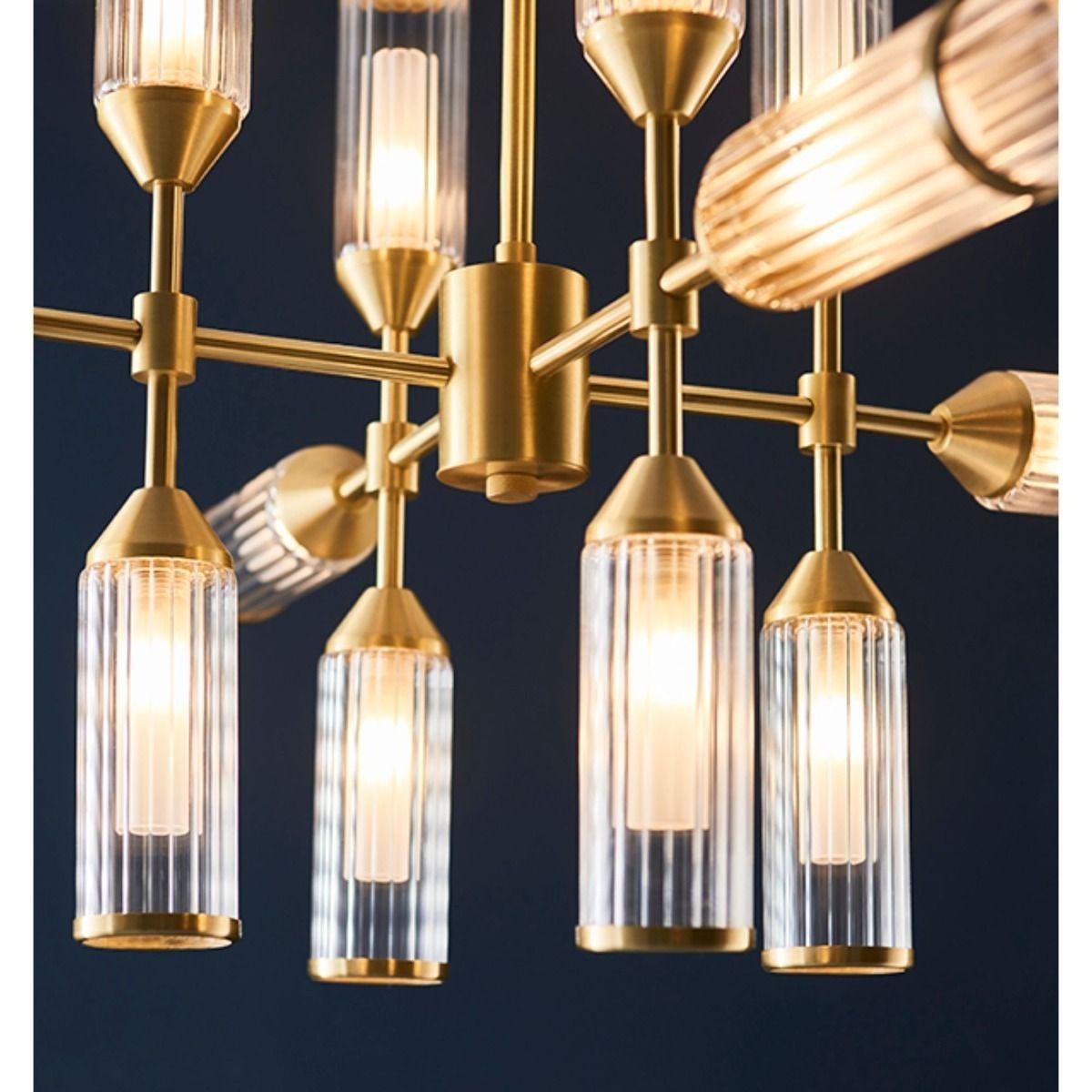Botero 12 Light Satin Brass Ceiling Light – image 5