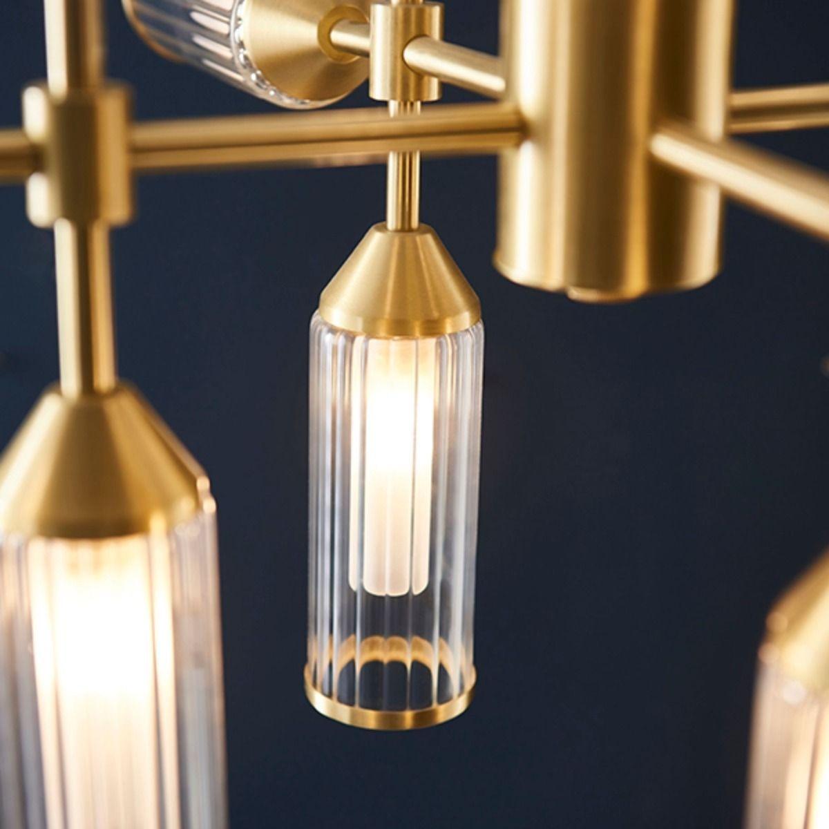 Botero 12 Light Satin Brass Ceiling Light – image 7