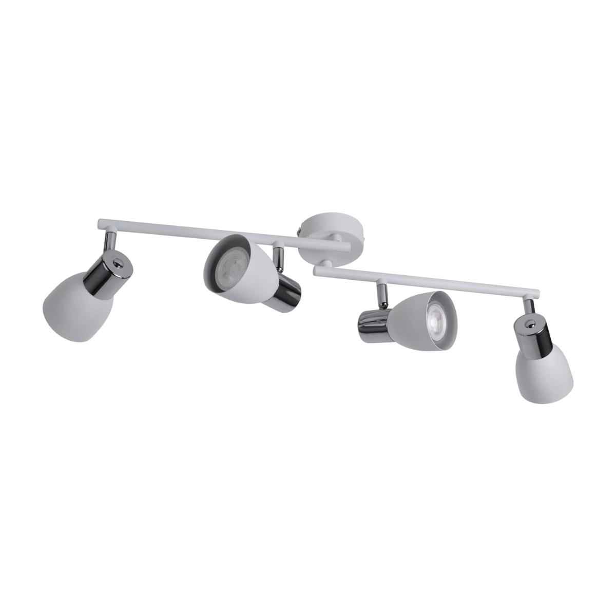 Kirst Matt White 4 Light Ceiling Spotlight Bar – image 1