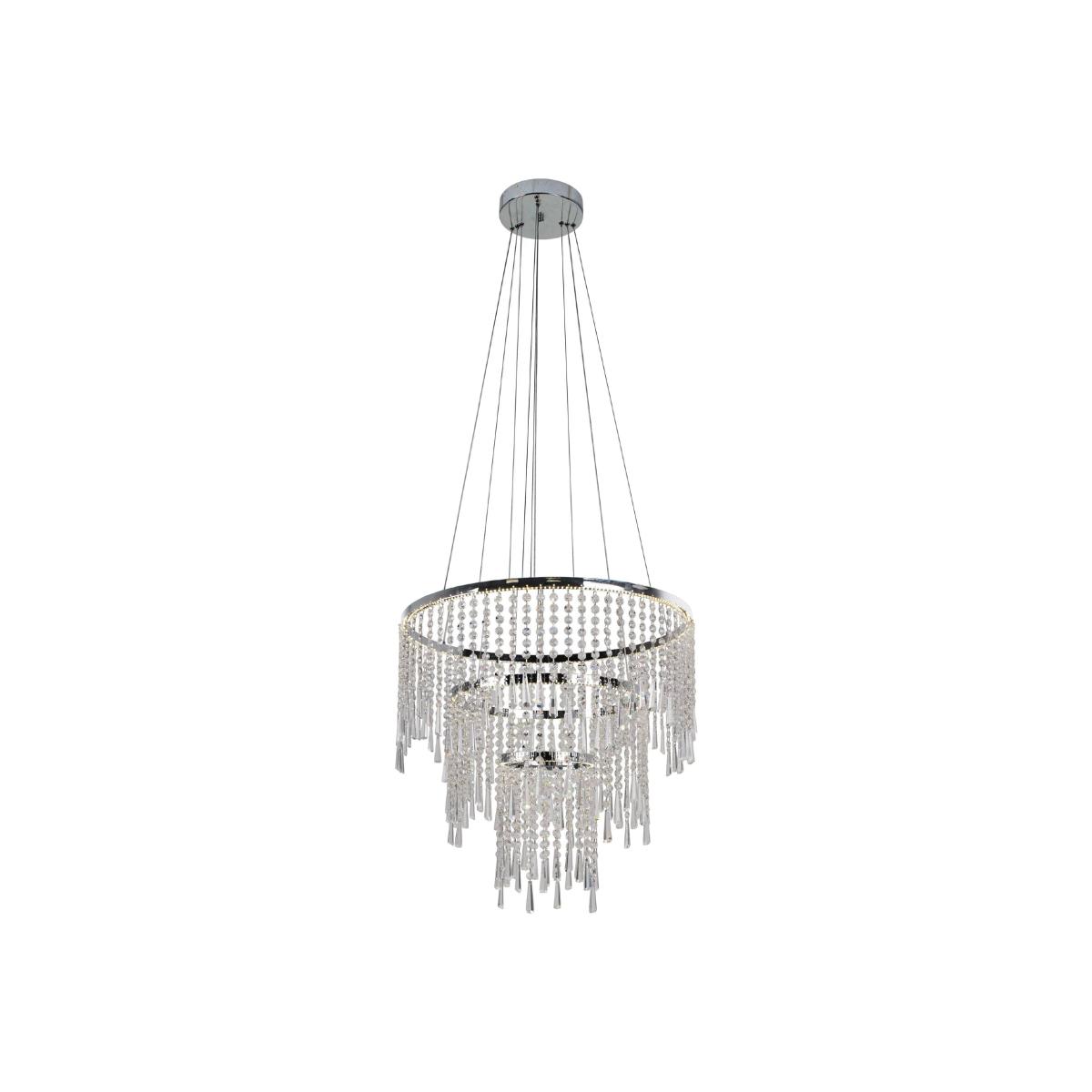 Loretta LED 3 Tier Crystal Pendant Ceiling Light – image 1
