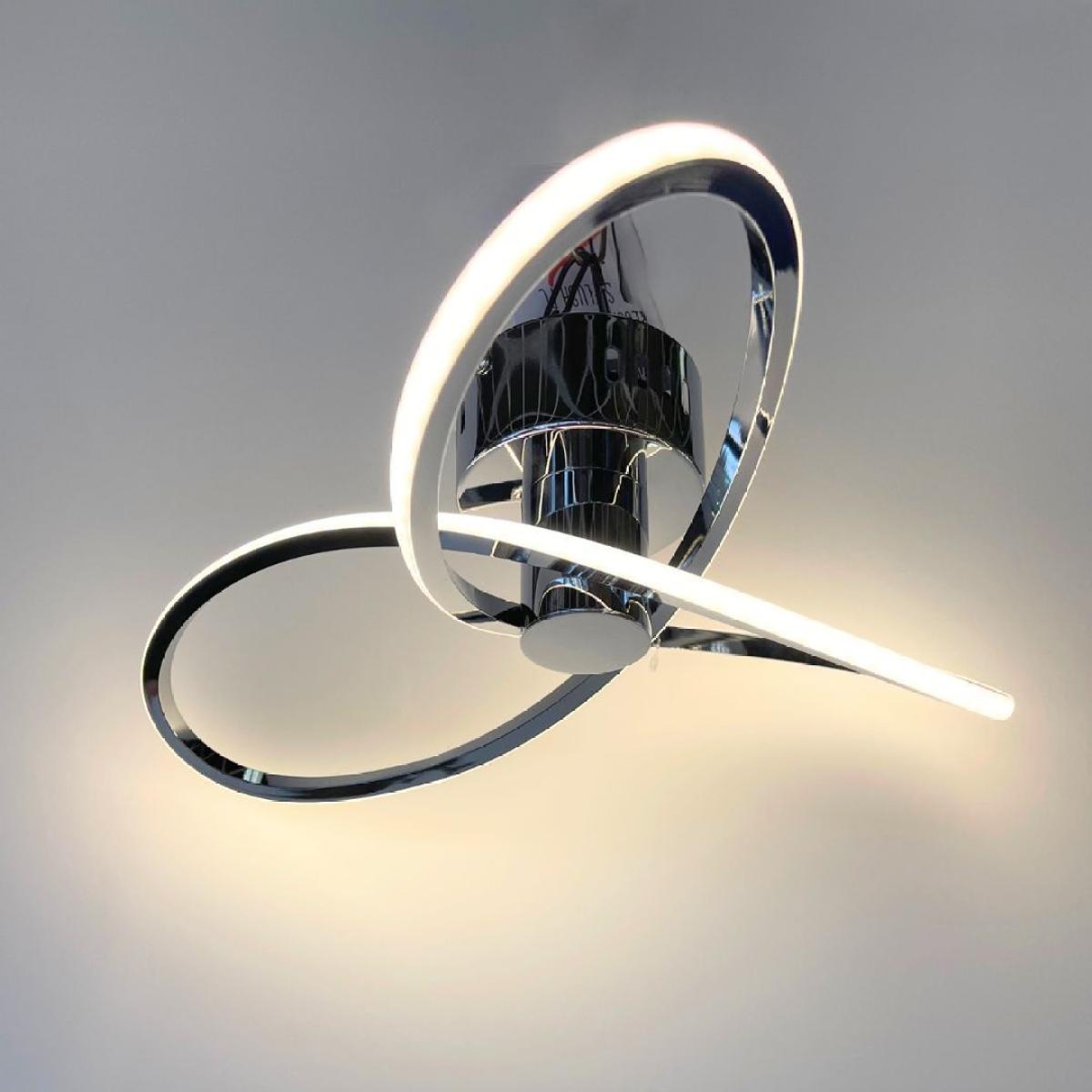 Reggie Polished Chrome LED Semi Flush Ceiling Light – image 4
