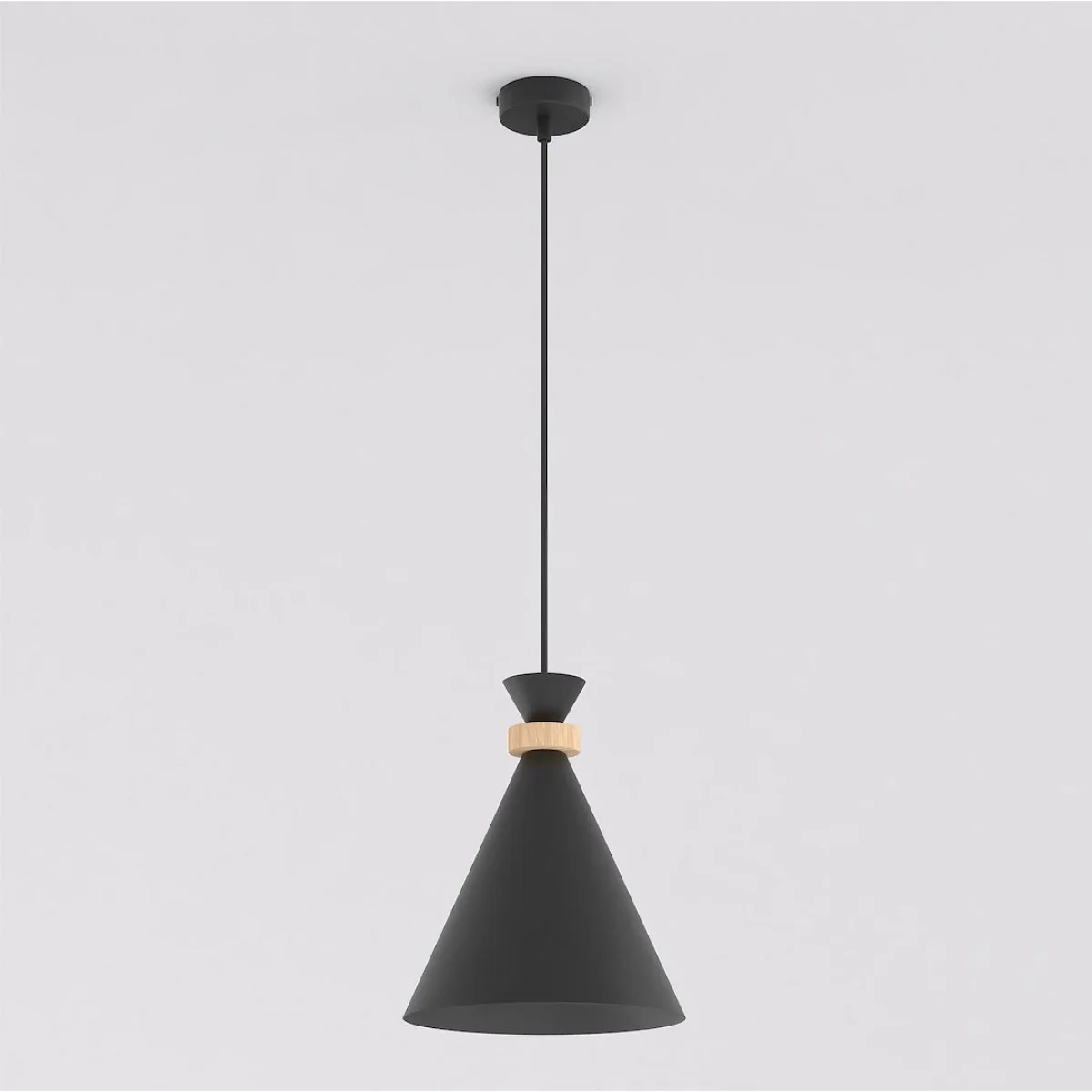 Zero 1 Light Pendant Black – image 6