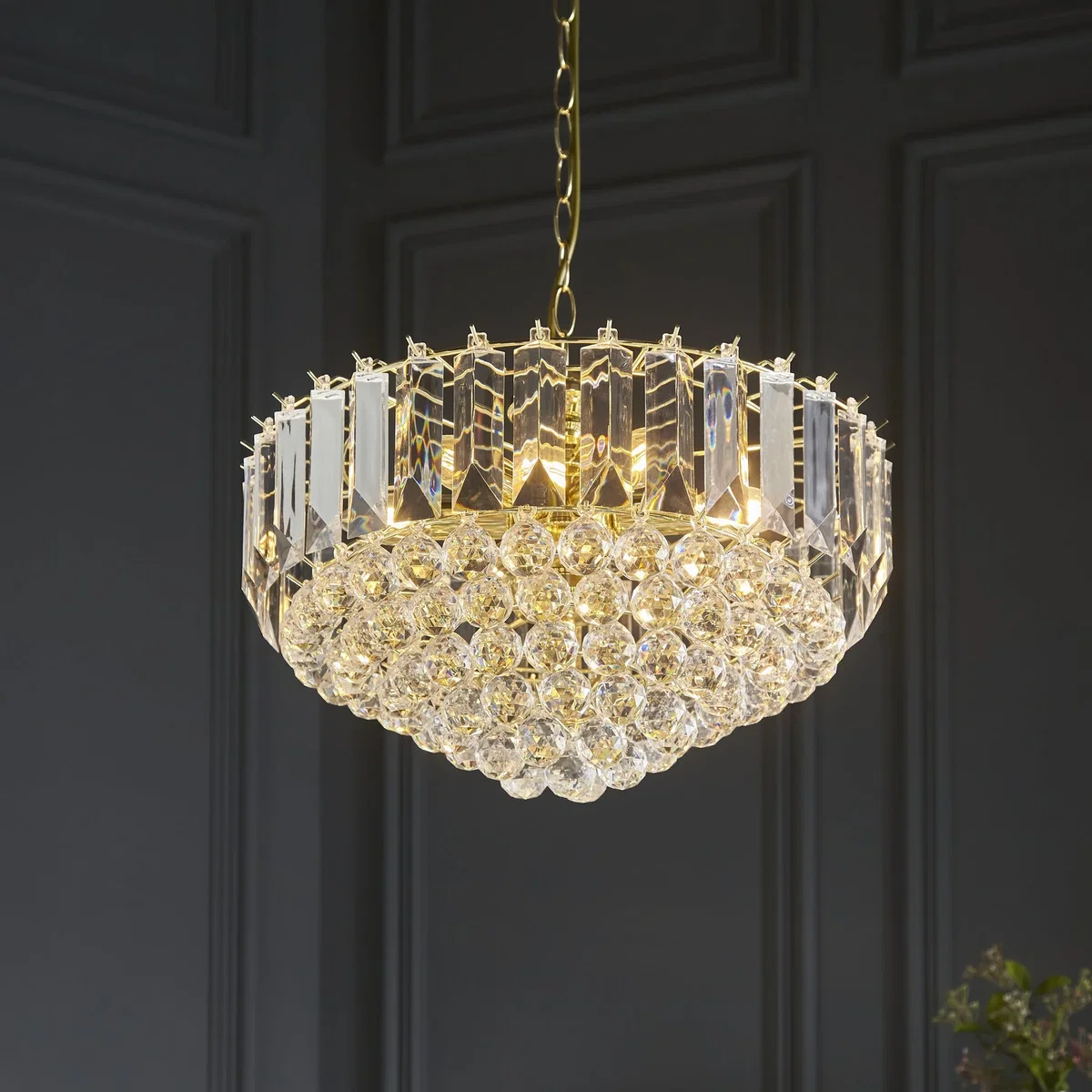 Fargo 6 Light Brass Pendant – image 4