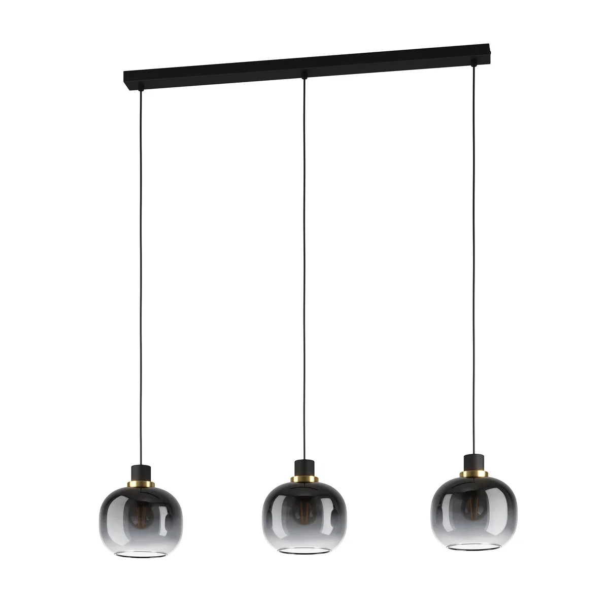 Oilella 3-Light Black & Grey Ceiling Pendant – image 2