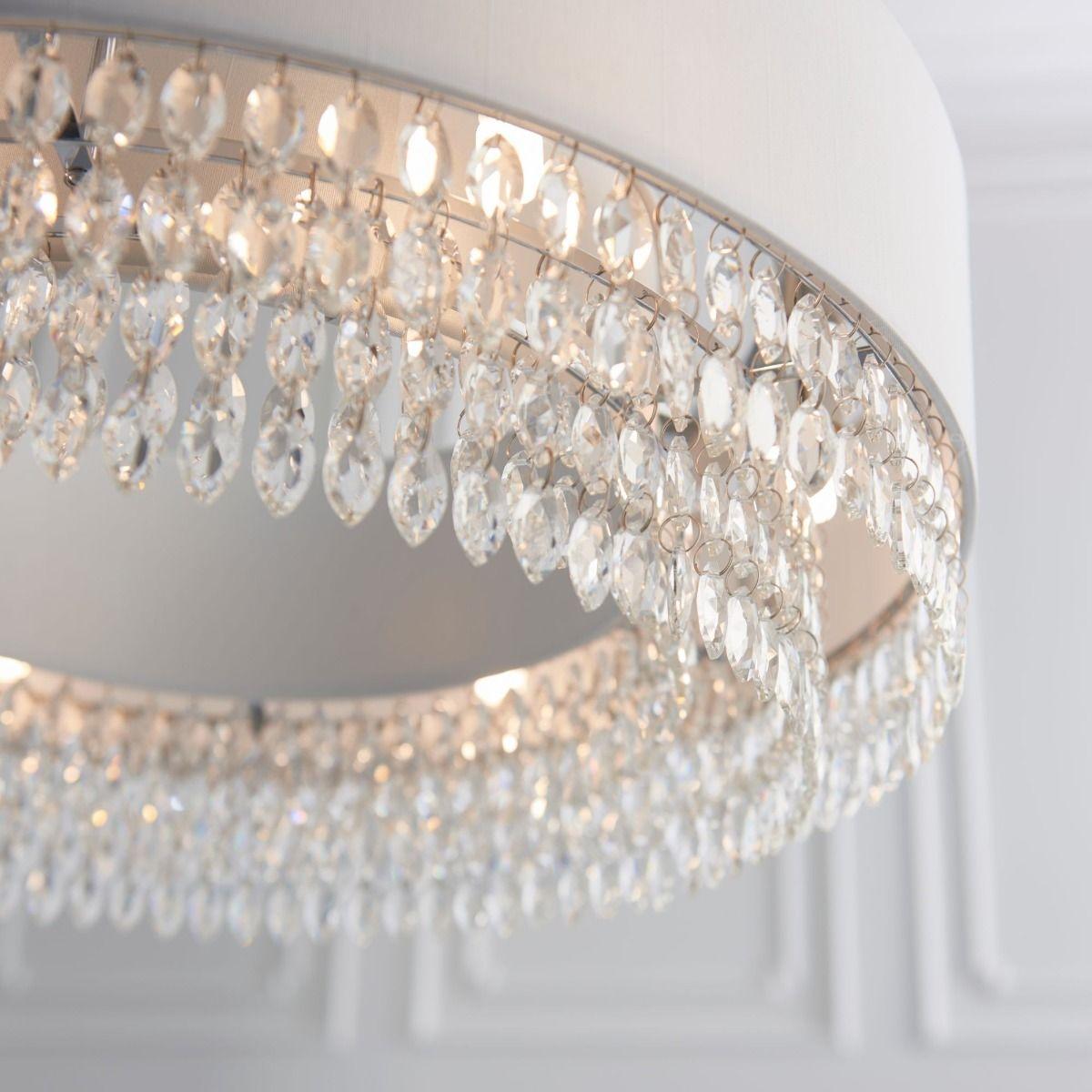 Malmesbury 6 Light Polished Chrome & Crystal Ceiling Pendant – image 3