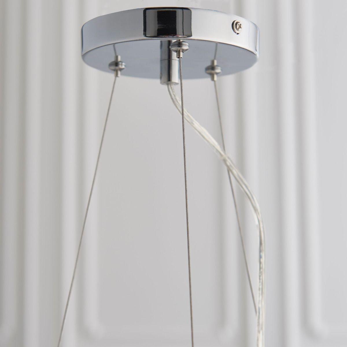 Malmesbury 6 Light Polished Chrome & Crystal Ceiling Pendant – image 5