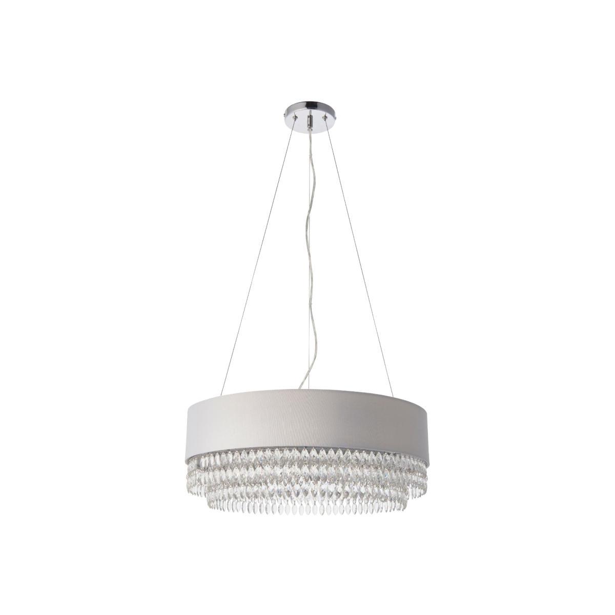 Malmesbury 6 Light Polished Chrome & Crystal Ceiling Pendant – image 1