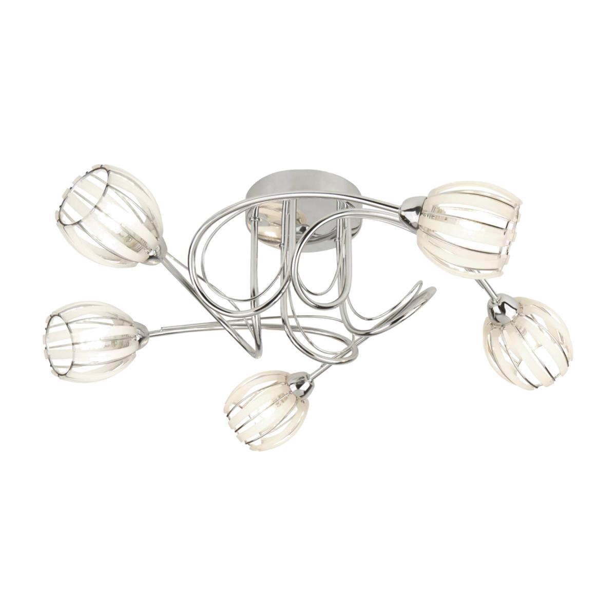 Isha 5 Light Semi Flush Ceiling Light