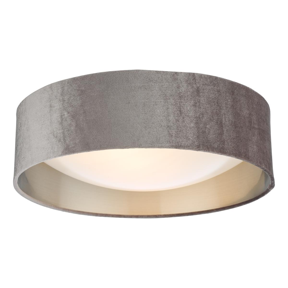 Viera Mink & Silver Flush Ceiling Light – image 2