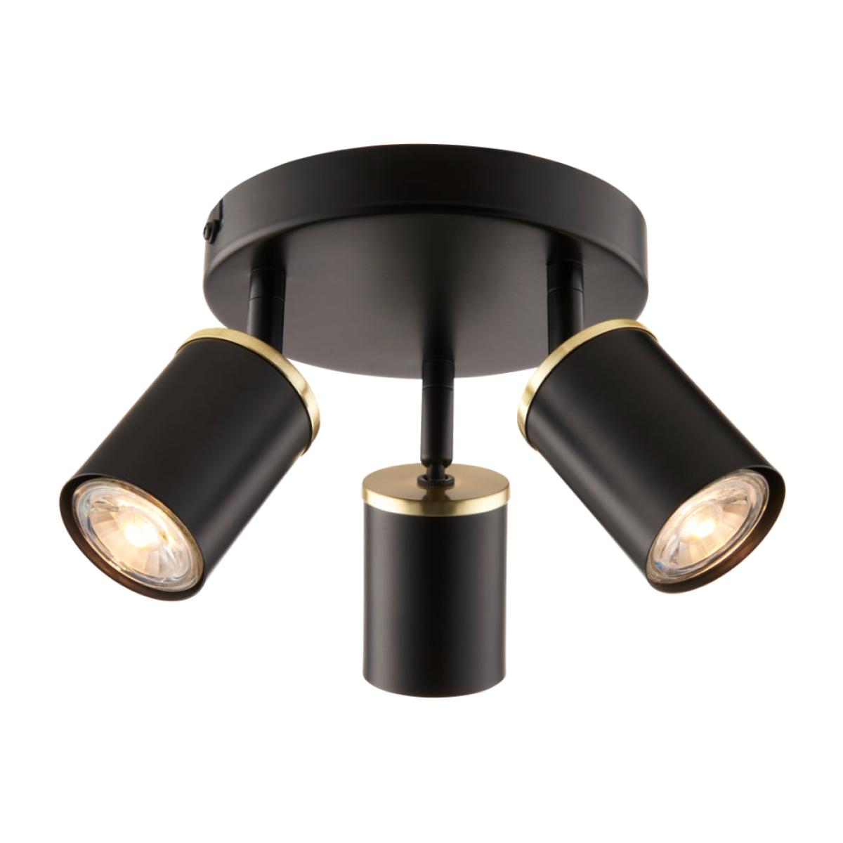 Talbot Matte Black 3-Spot Plate – image 1