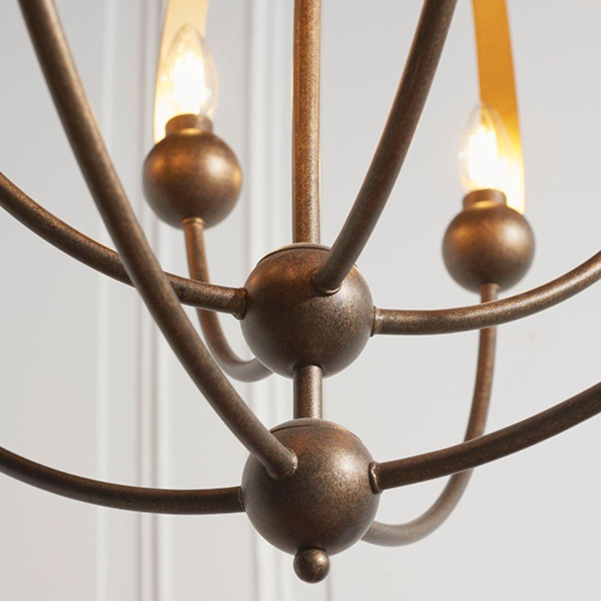 Ollo 8 Light Antique Bronze Ceiling Light – image 3